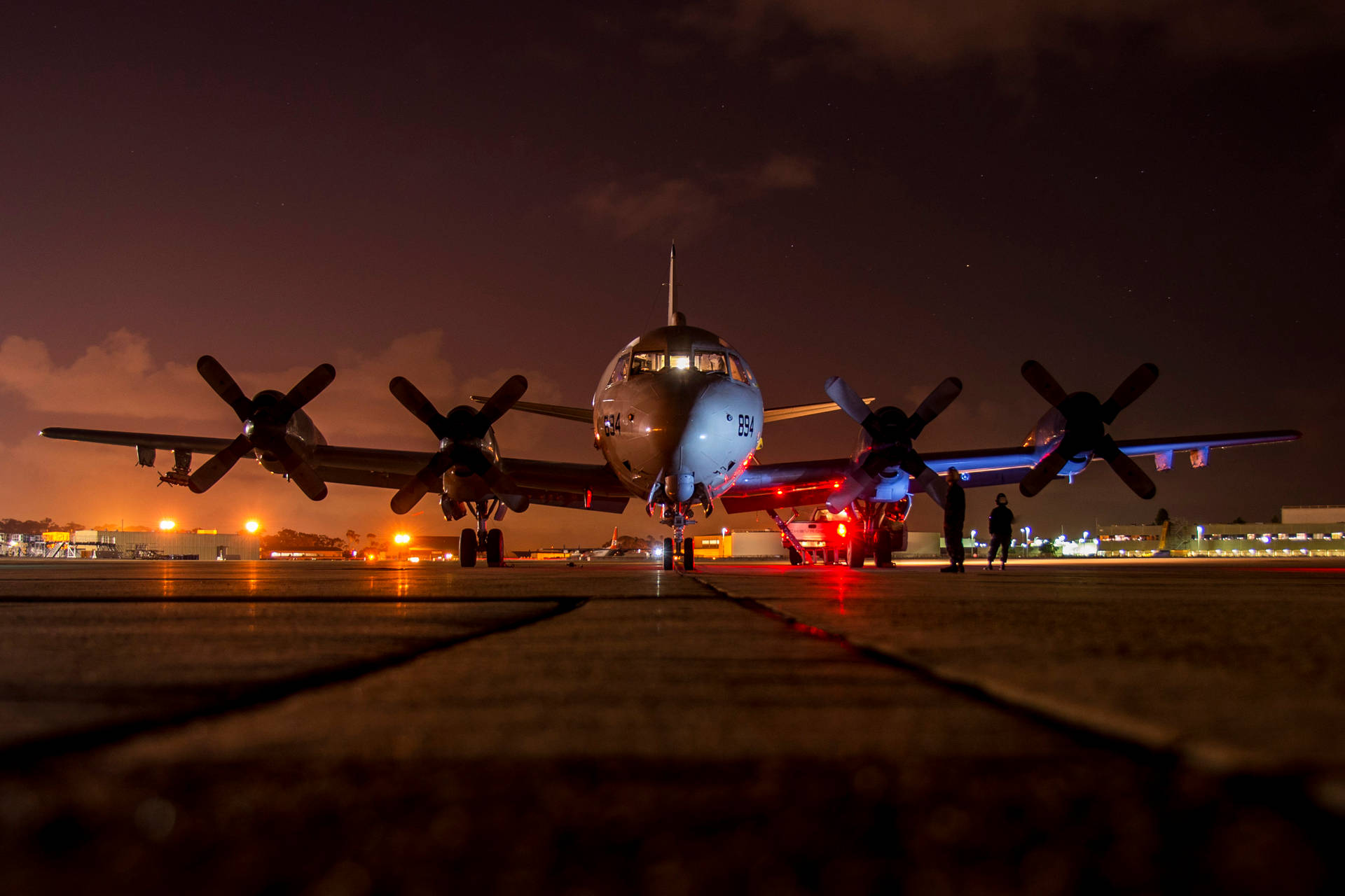 Lockheed P-3 Orion On Runway