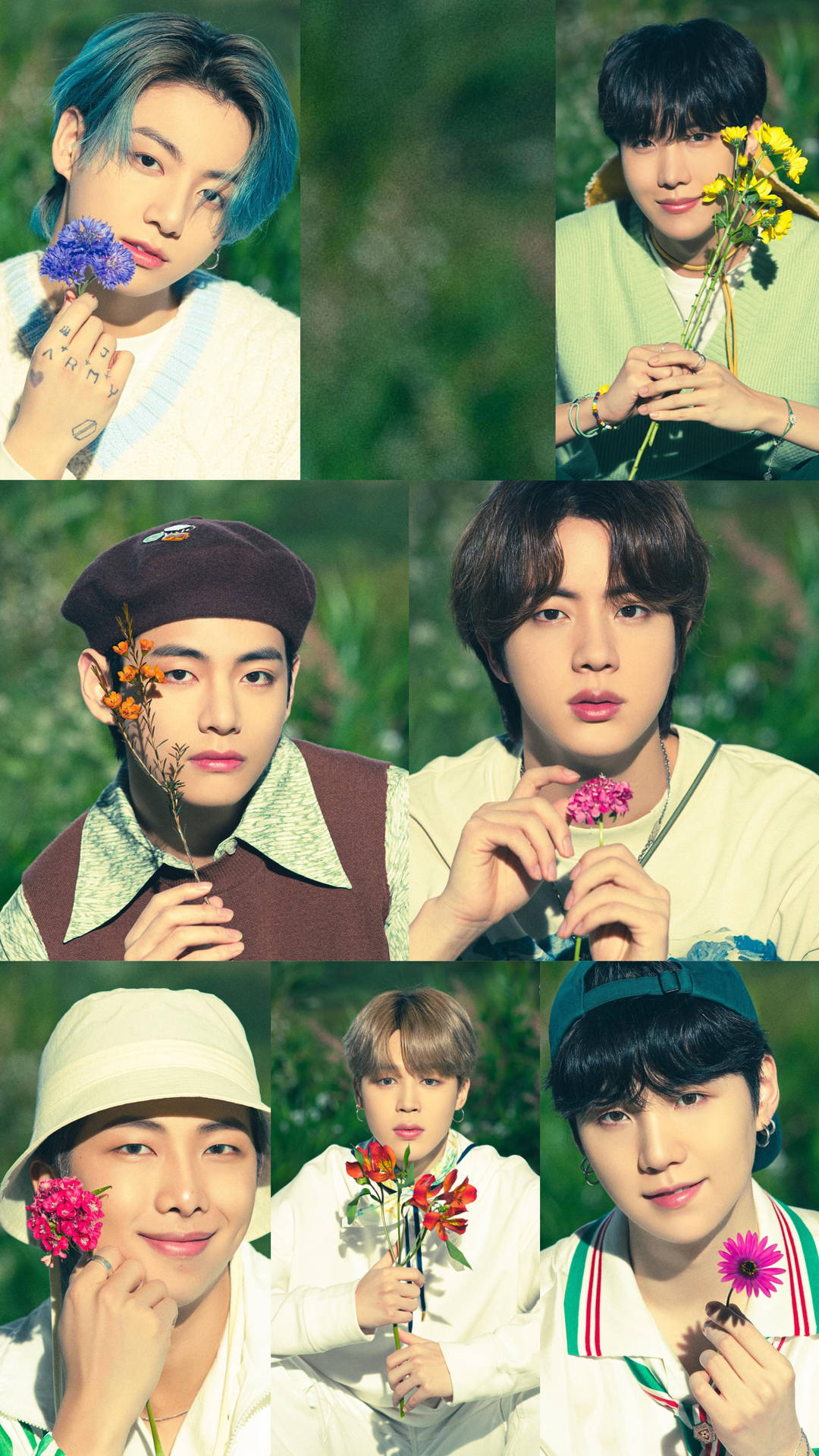 Lockscreen Bts Flower Photoshoot Background