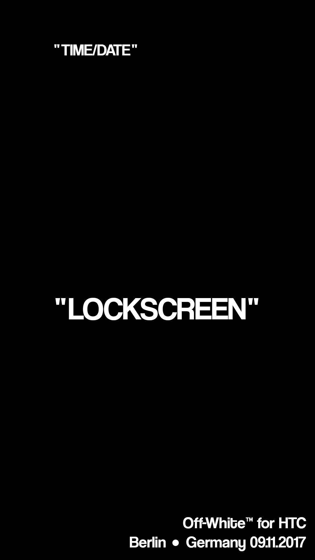 Lockscreen Off White Logo Background