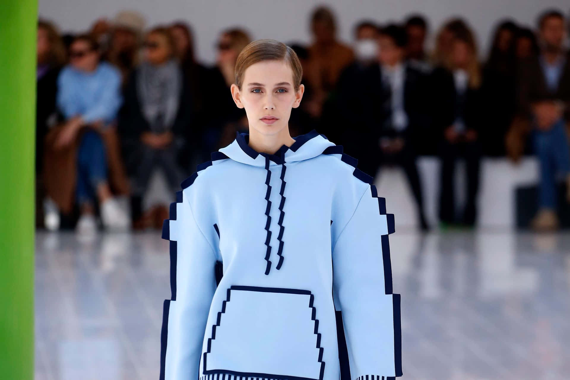 Loewe Pixelized Clothing At Paris Fashion Week Background