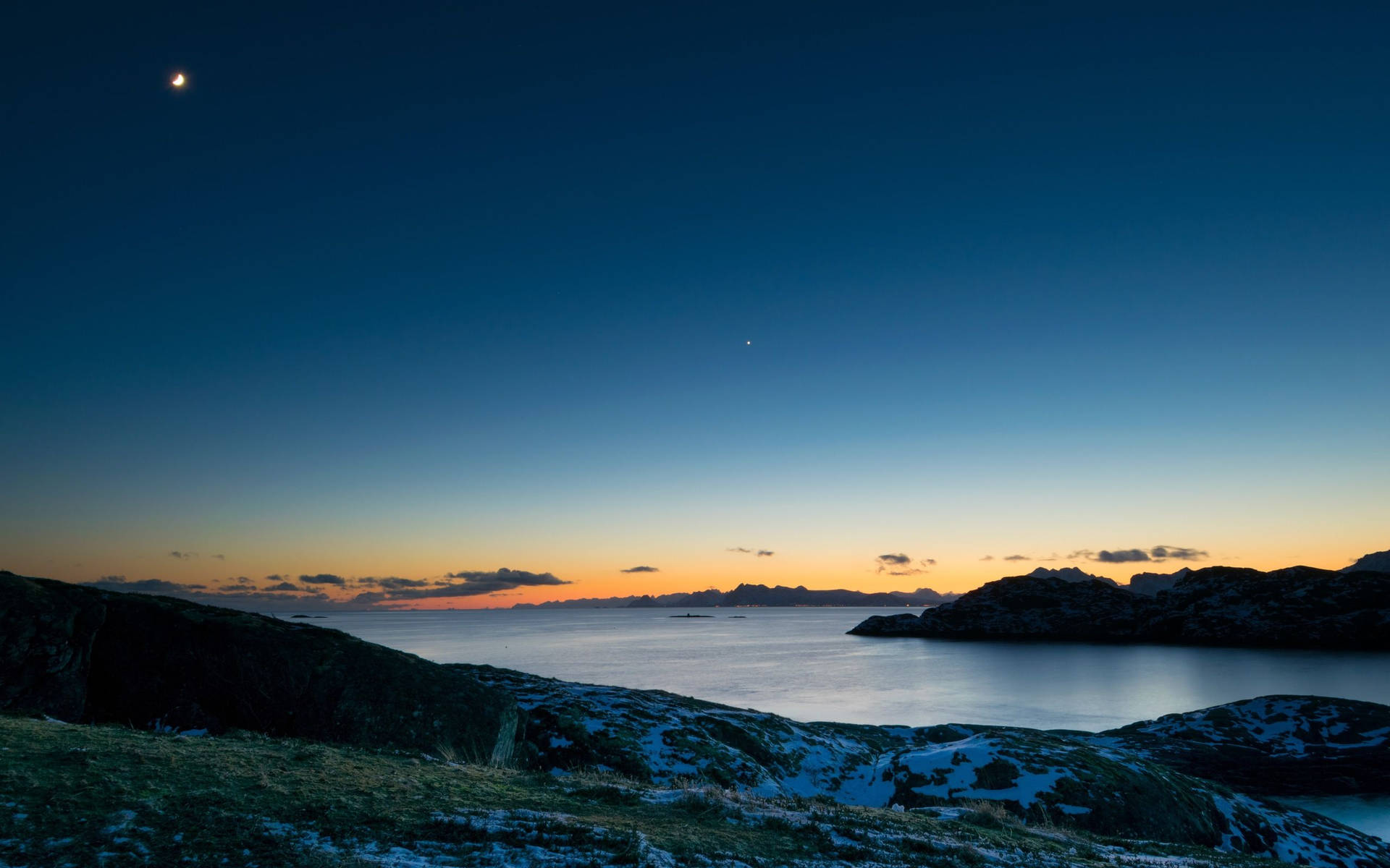 Lofoten Clear Sky Background