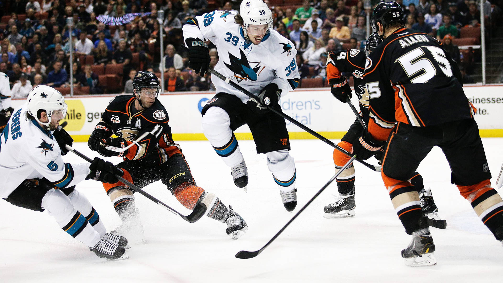 Logan Couture Ice Hockey Anaheim Ducks Match