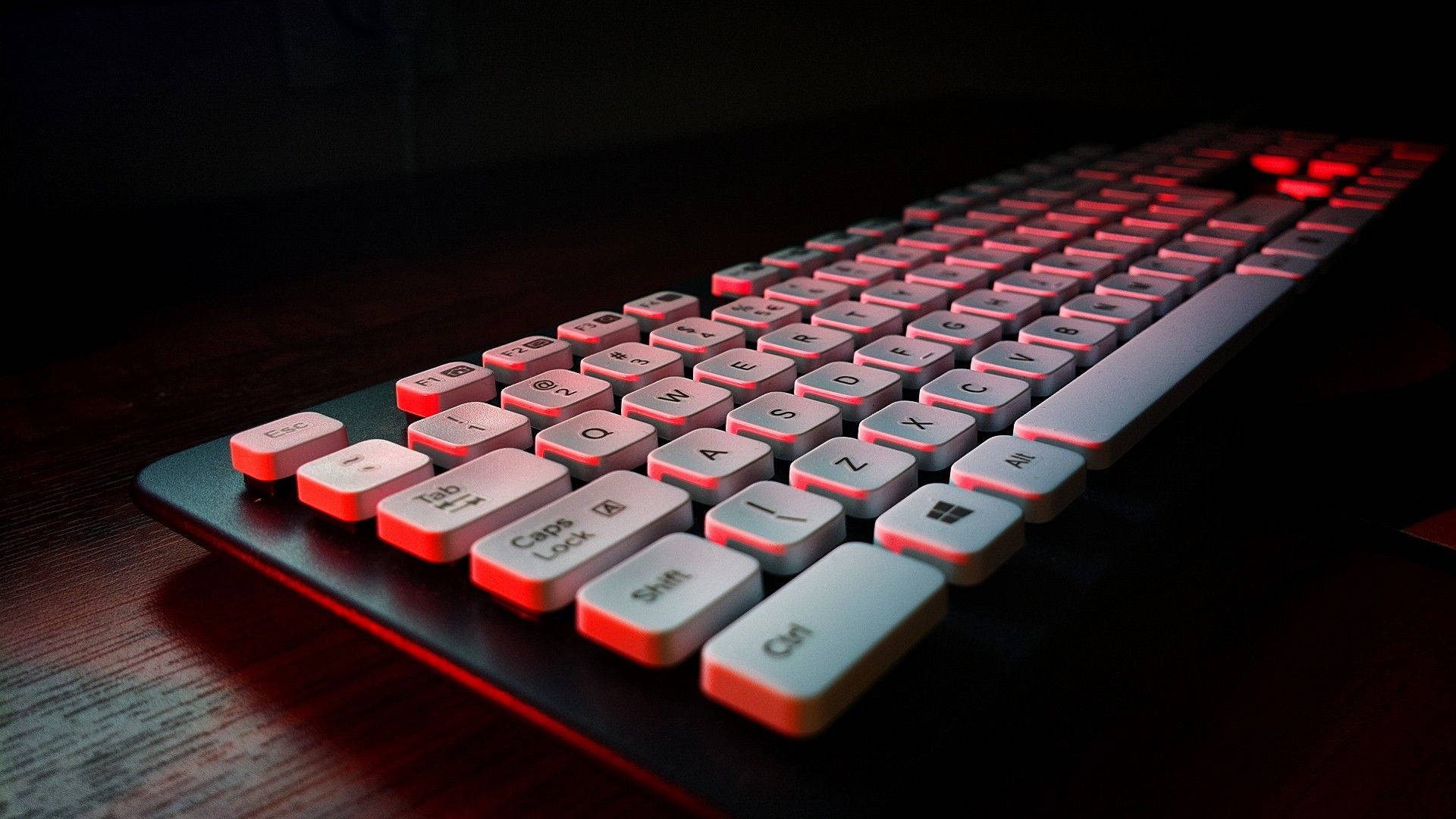 Logitech White Keyboard Background