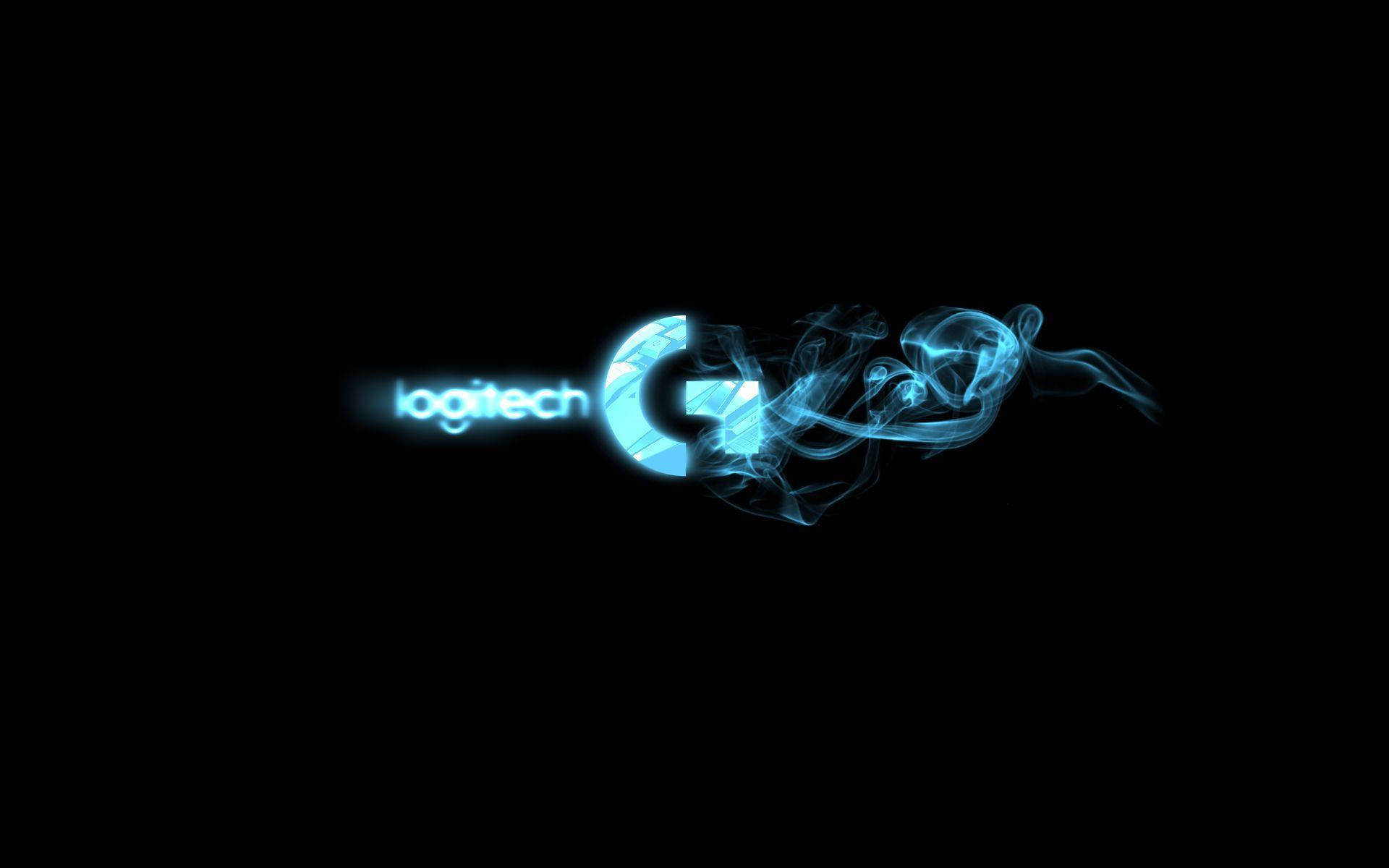Logitech With Blue Smoke Background