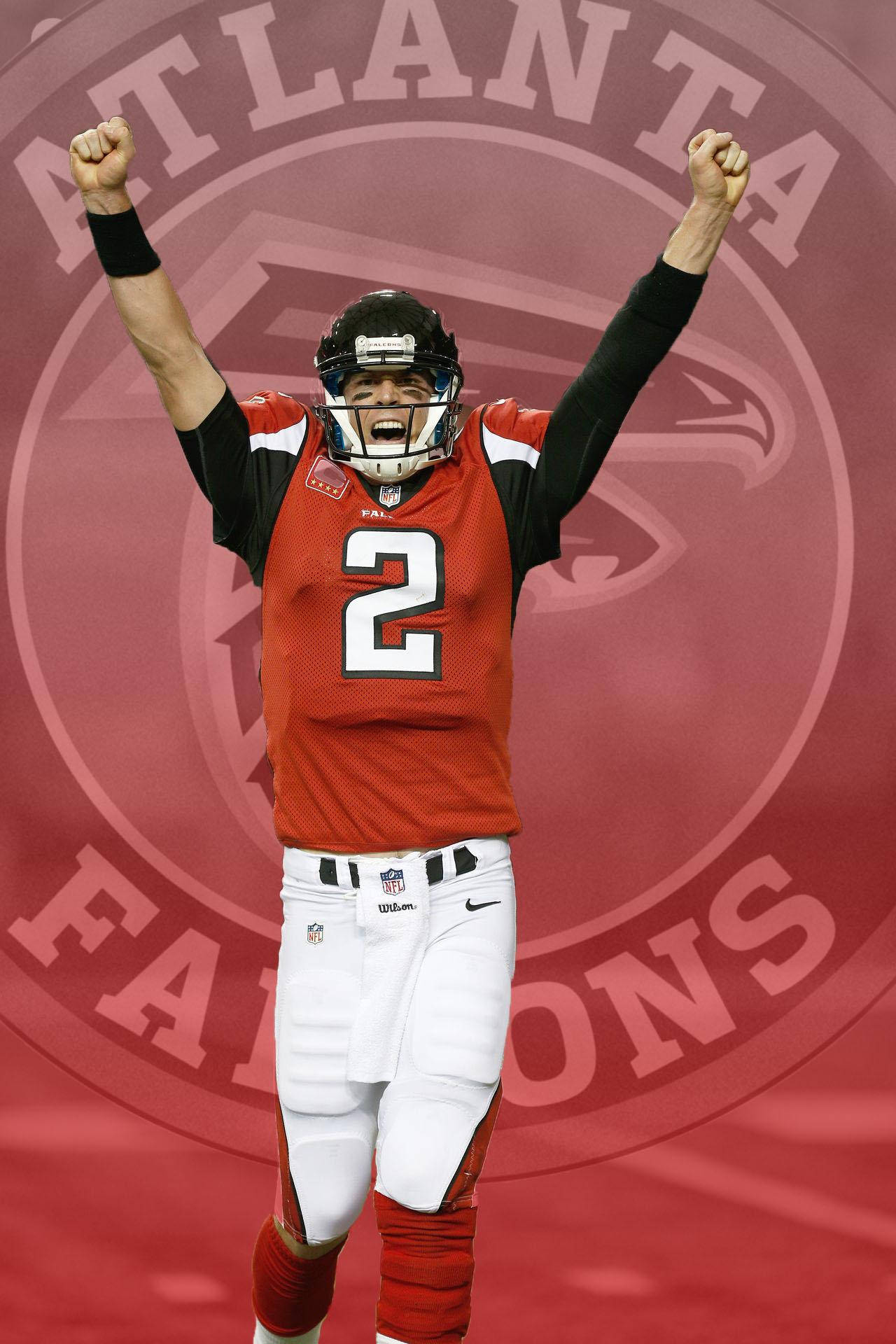 Logo Of Atlanta Falcons Matt Ryan Background