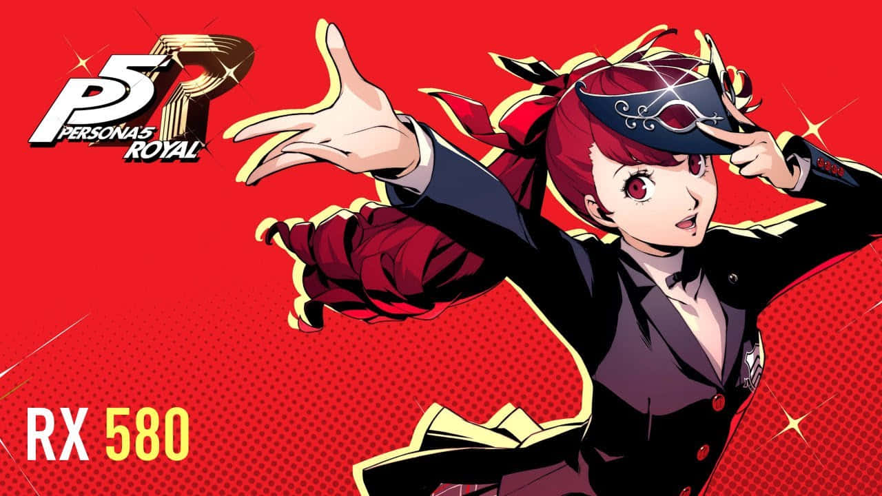Logo Of The Action Role-playing Video Game, Persona 5. Background