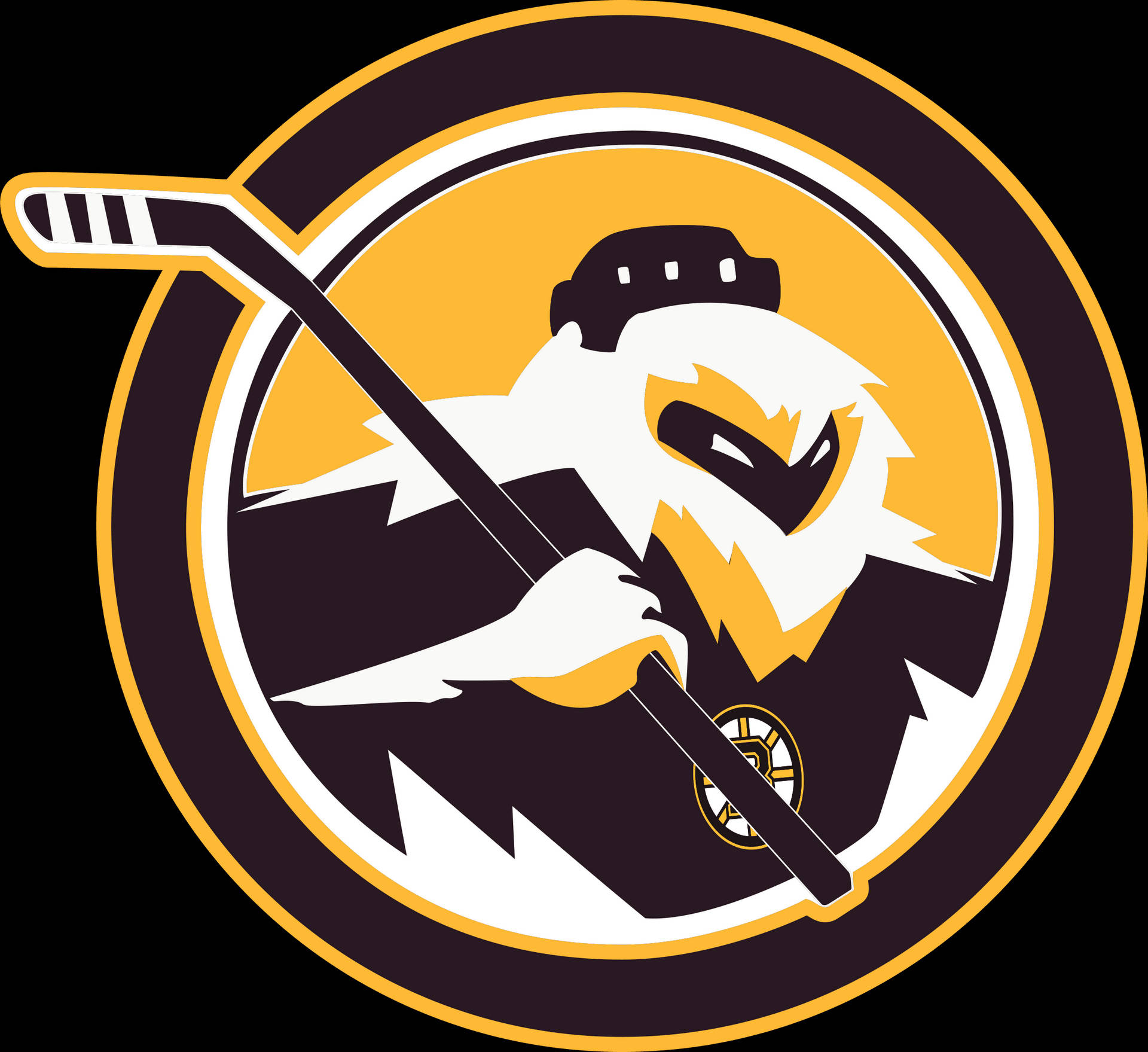 Logo Of The Boston Bruins Ice Hockey Team Background