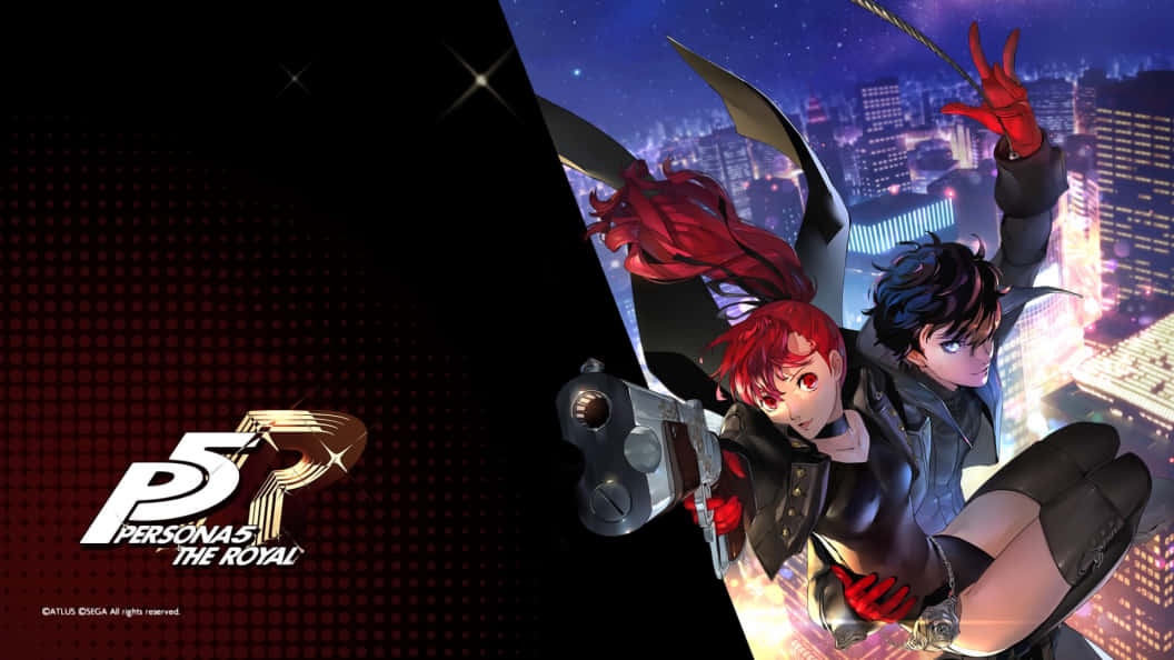 Logo Of The Video Game Persona 5 Background