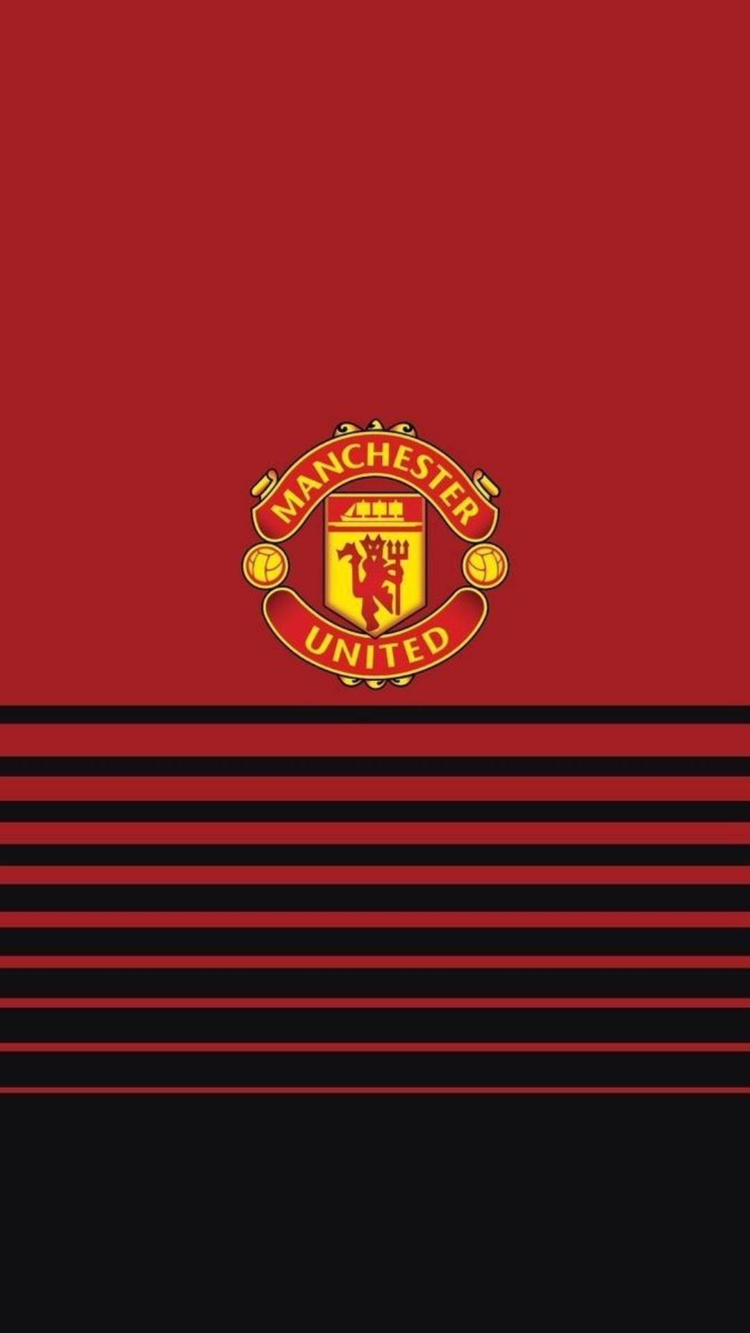 Logo On Top Manchester United Mobile Background