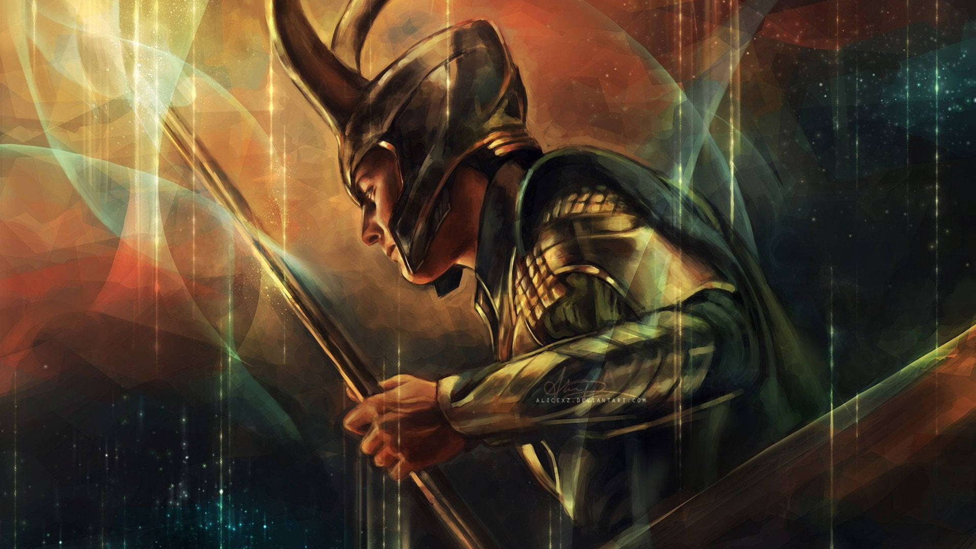 Loki Digital Fan Art Background