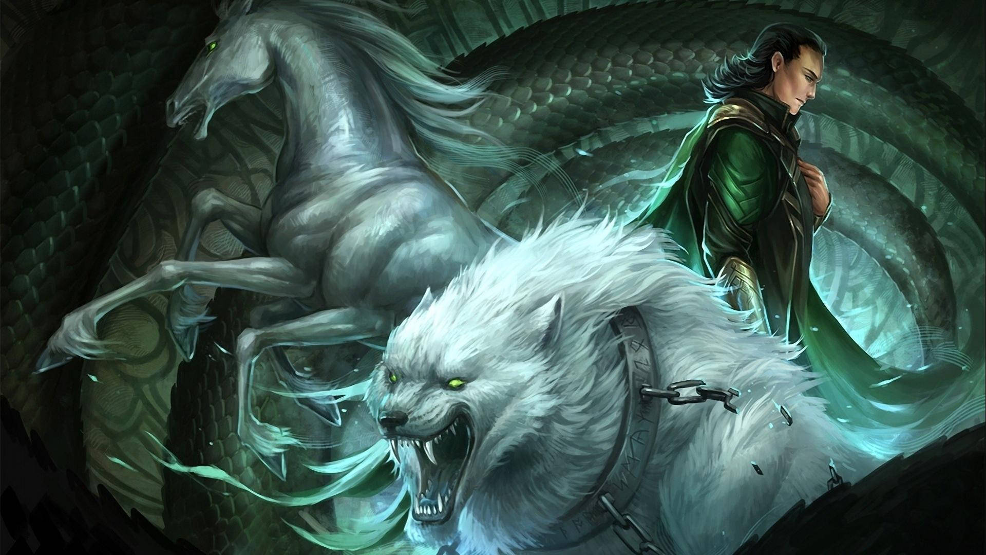 Loki Of Norse Mythology Background