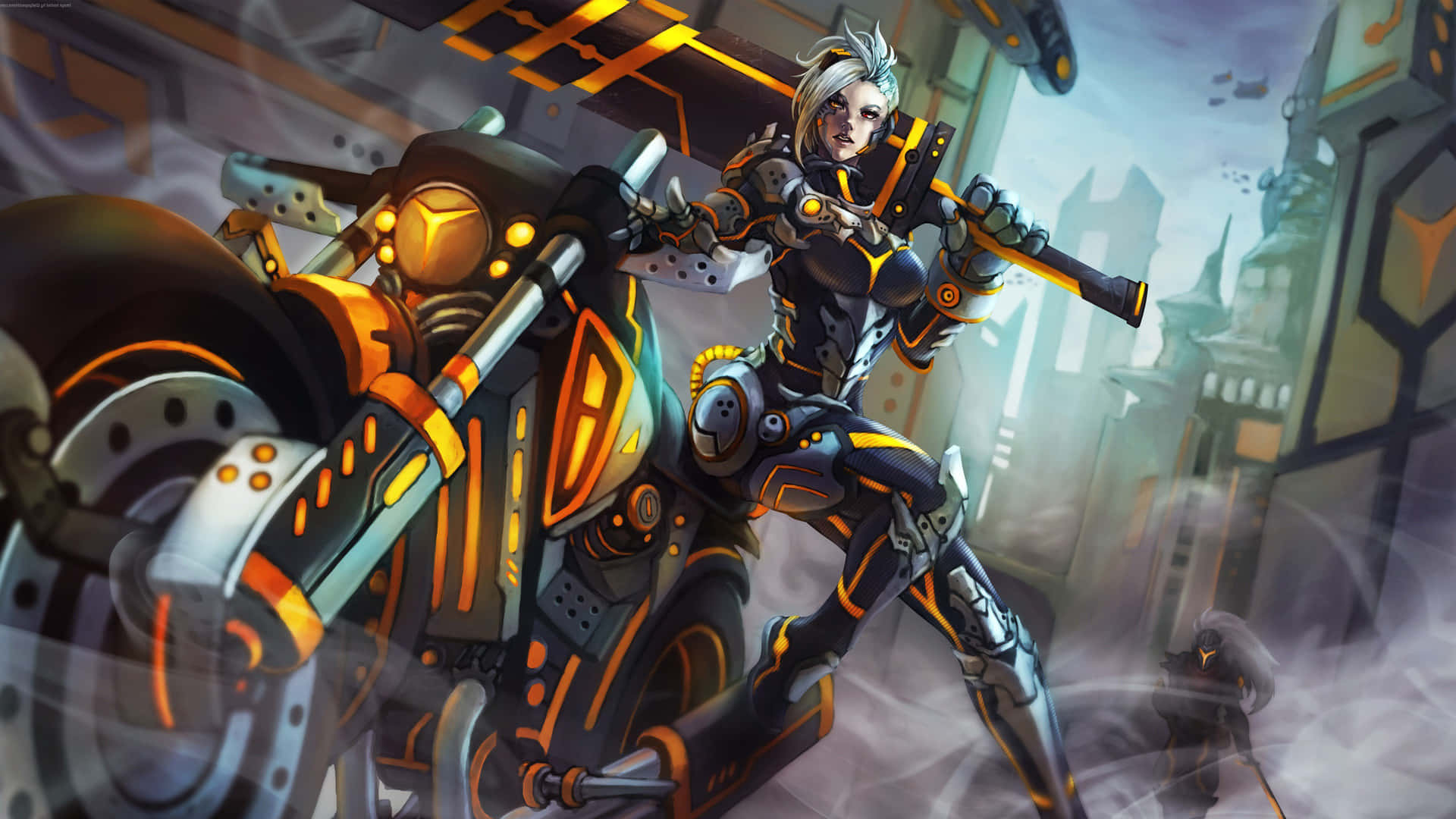 Lol 1920 X 1080 Gaming Cybepunk Riven Background