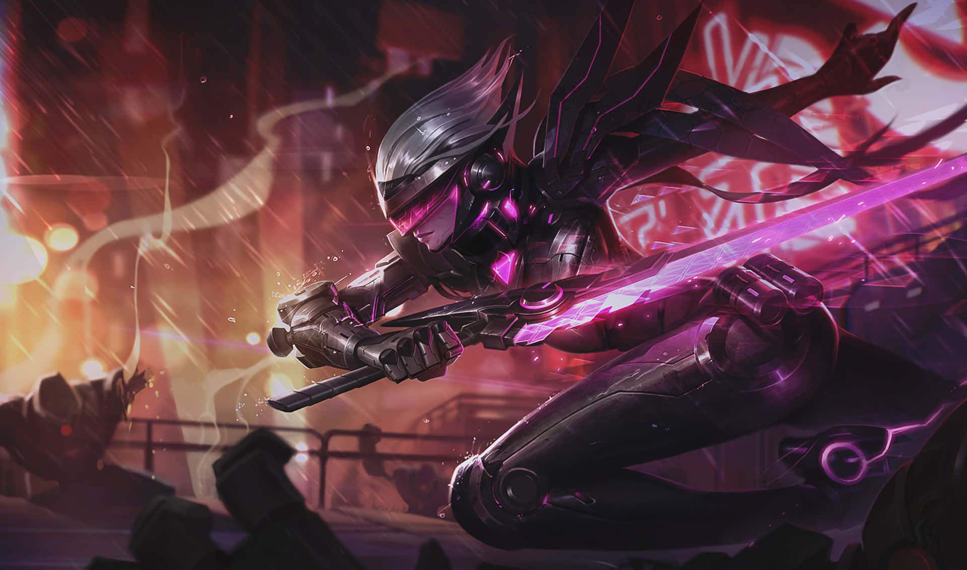 Lol 1920 X 1080 Gaming Cyberpunk Fiora Background