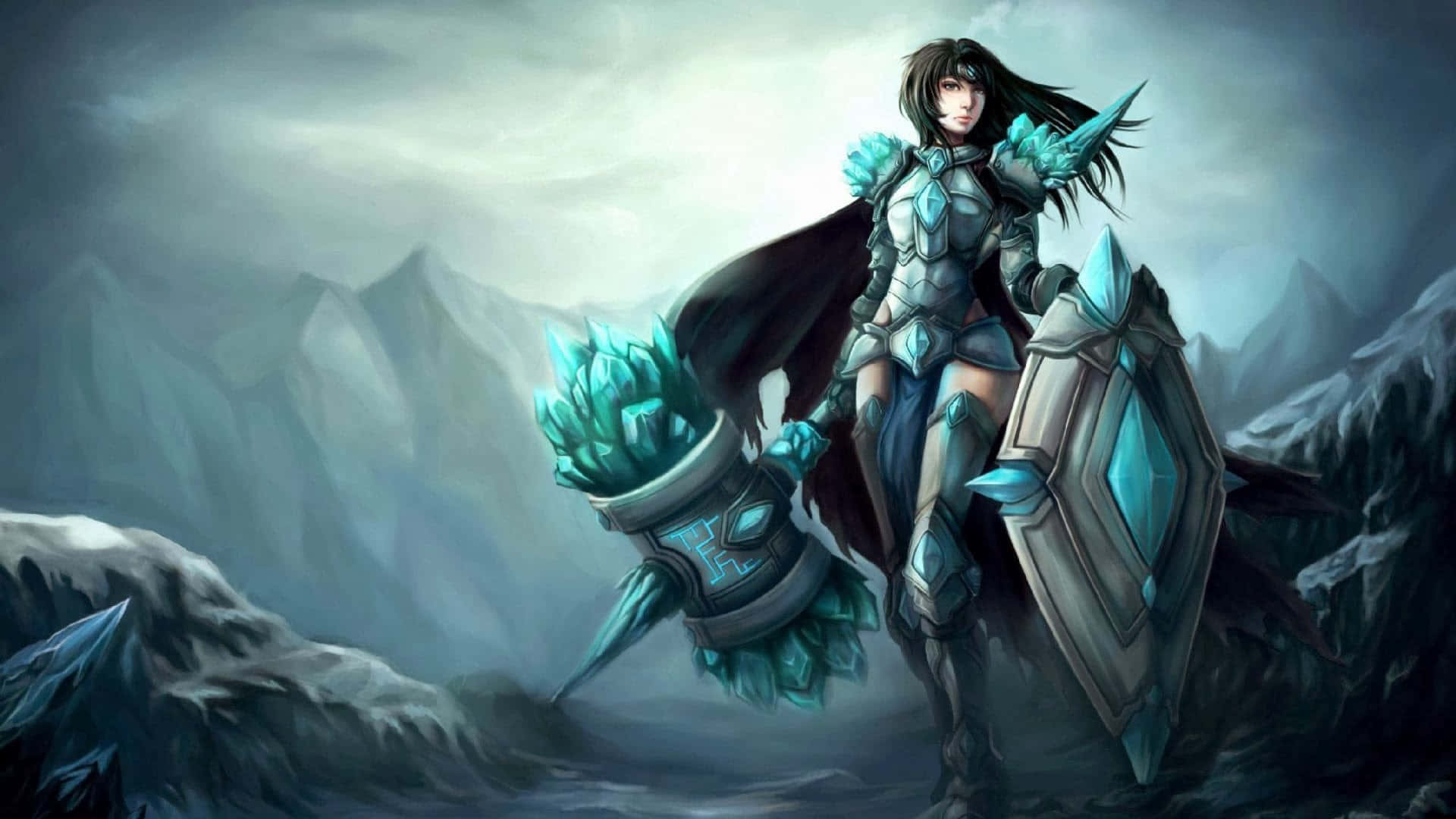 Lol 1920 X 1080 Gaming Female Warrior Background