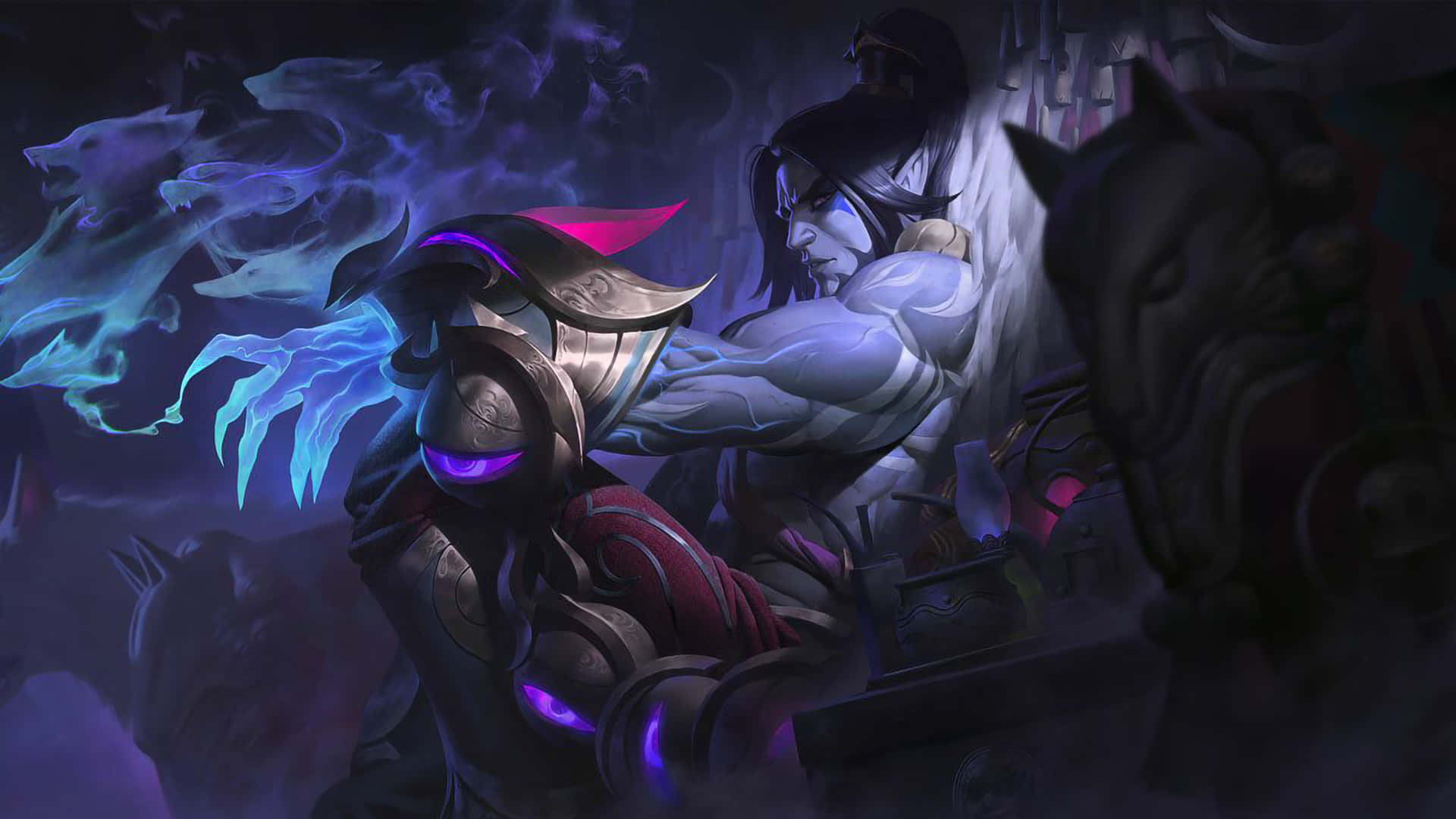 Lol 1920 X 1080 Gaming Sylas On Throne Background