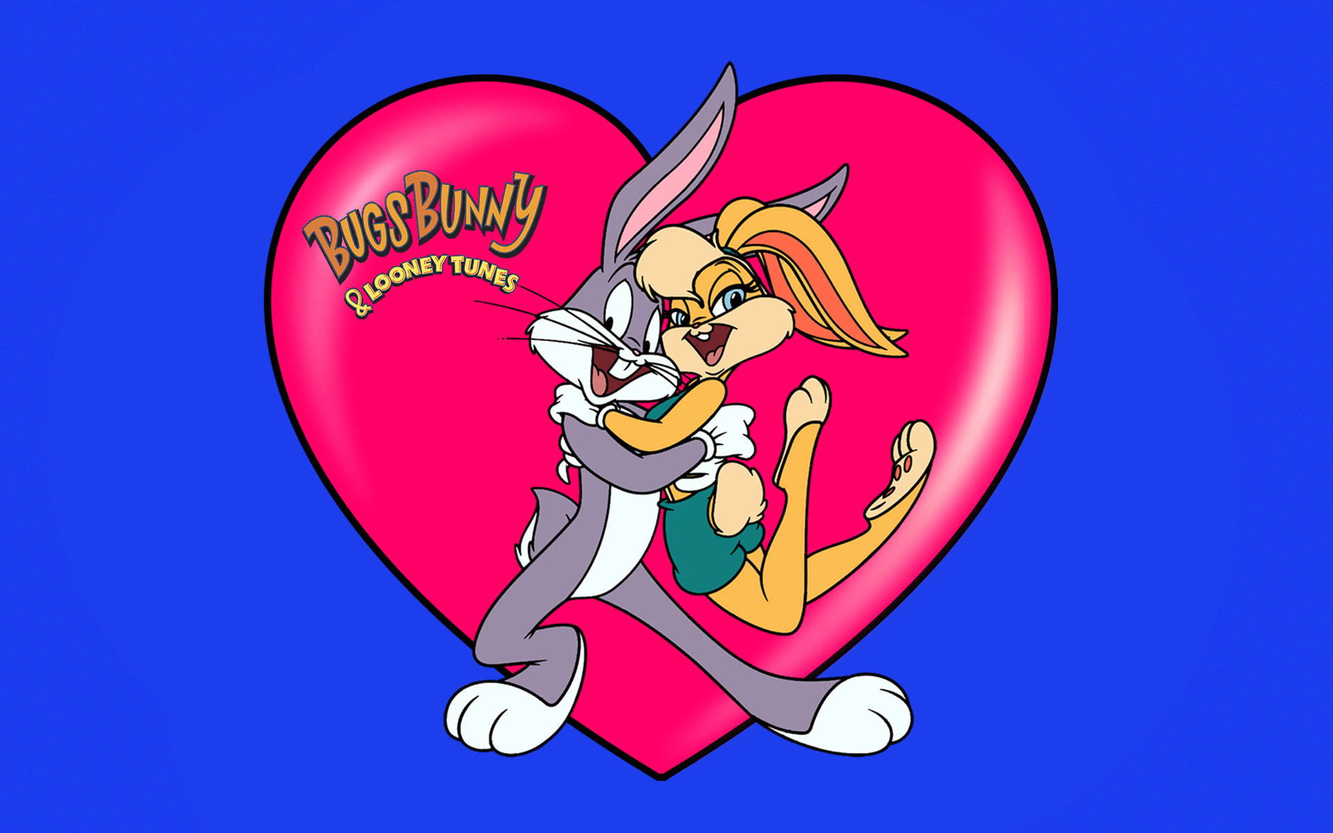 Lola Bunny Heart Bugs Bunny Background