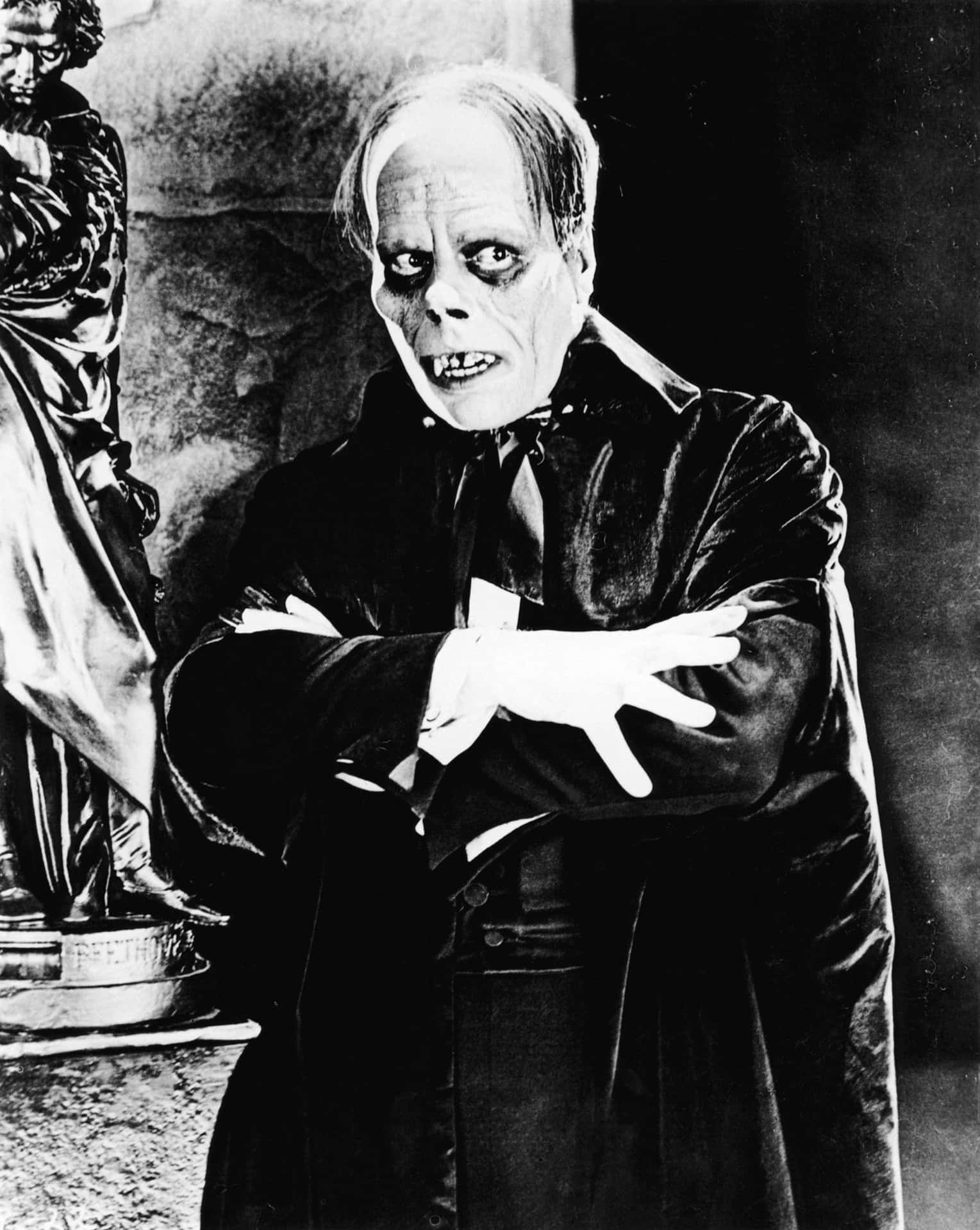 Lon Chaney In Universal Monsters Background