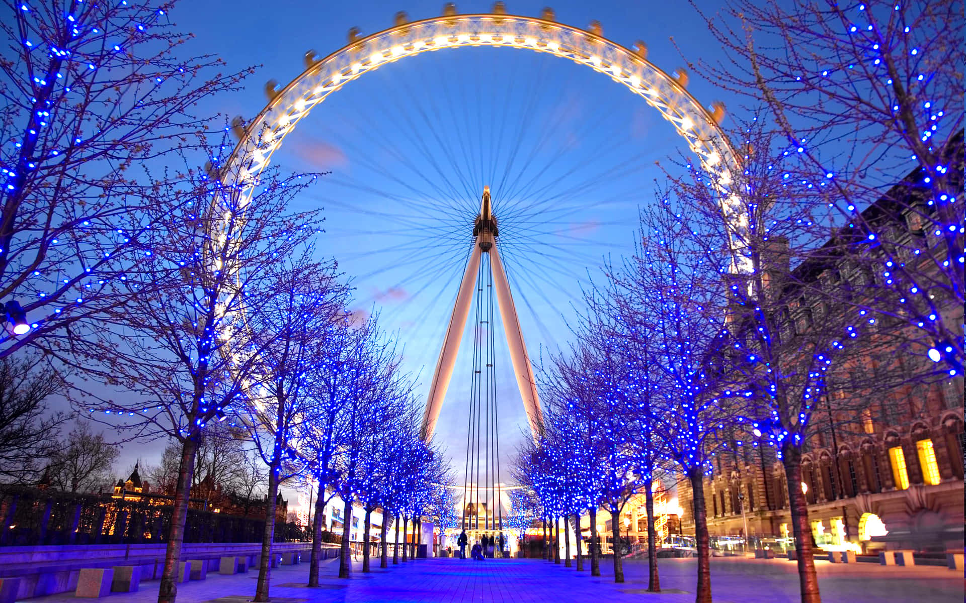 London Eye On Winter Christmas