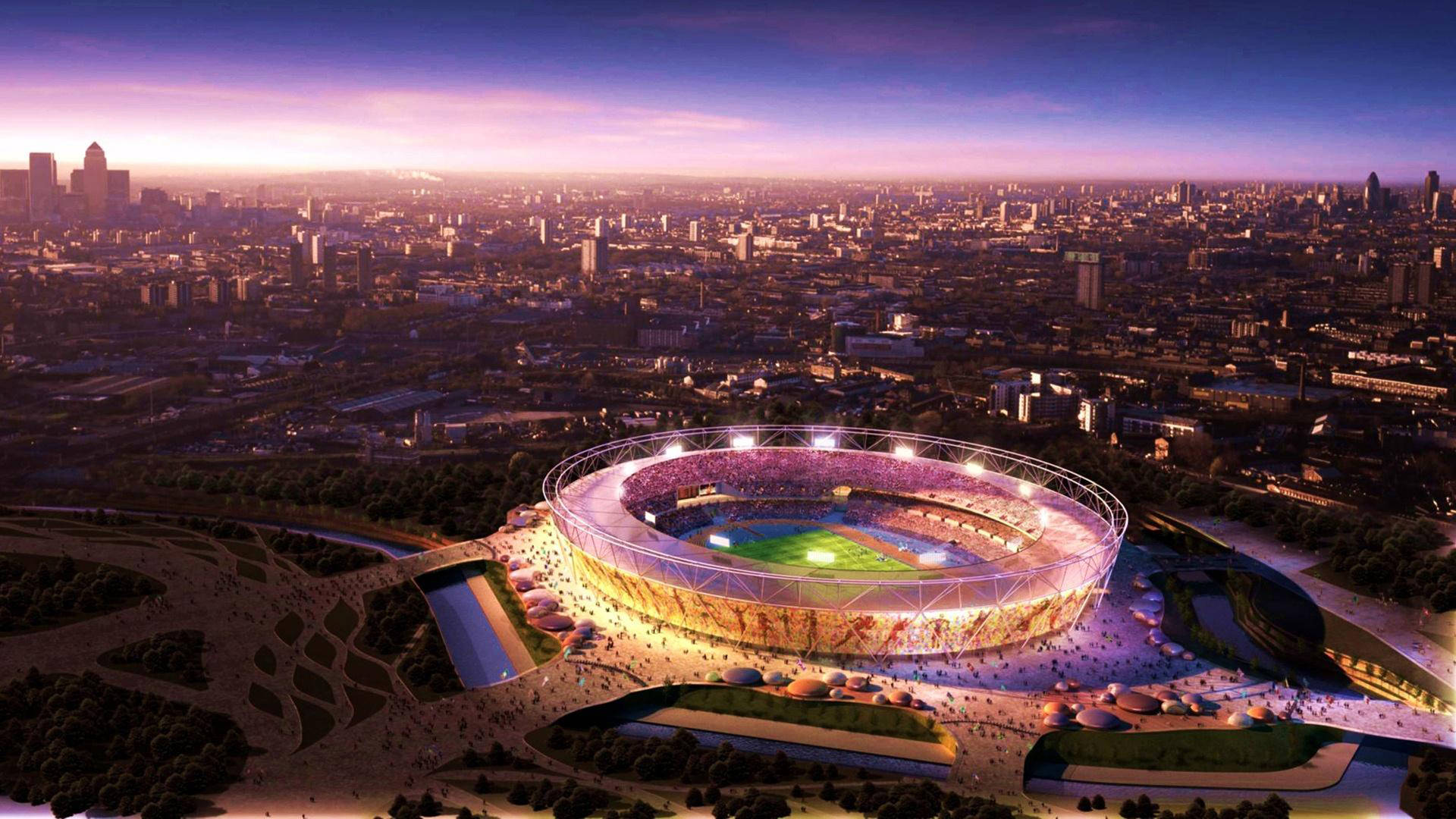 London Football Stadium Background