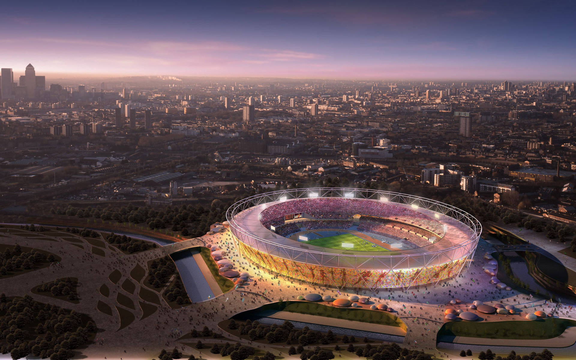 London Olympic Stadium Background