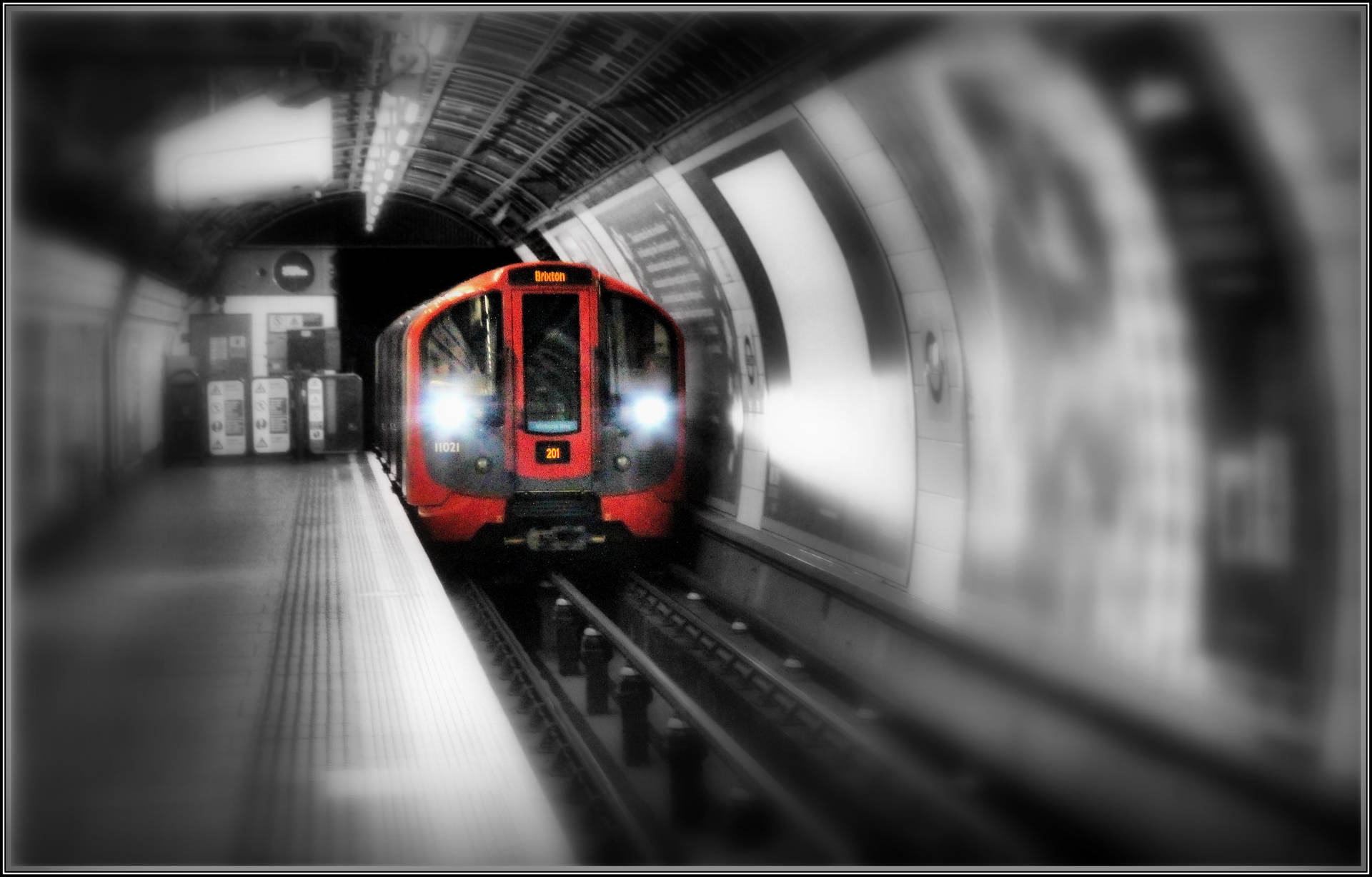 London Underground Station Motion Photo