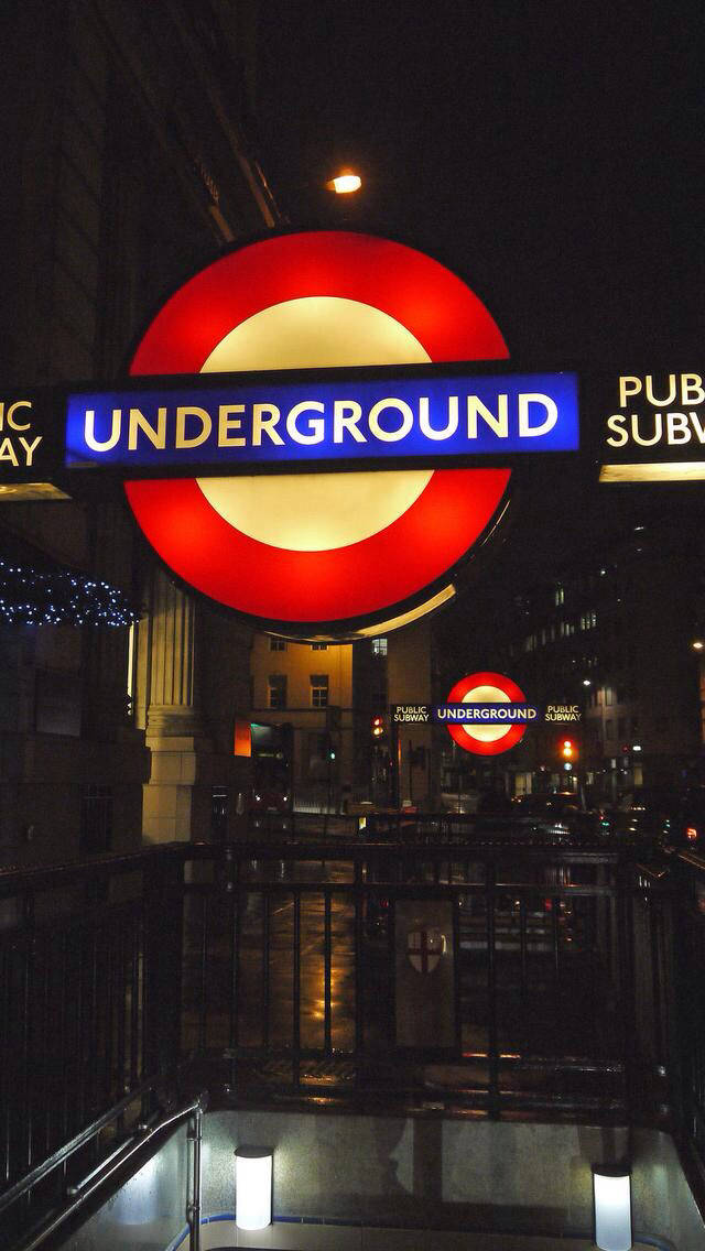 London Underground Subway Station Entrance Background