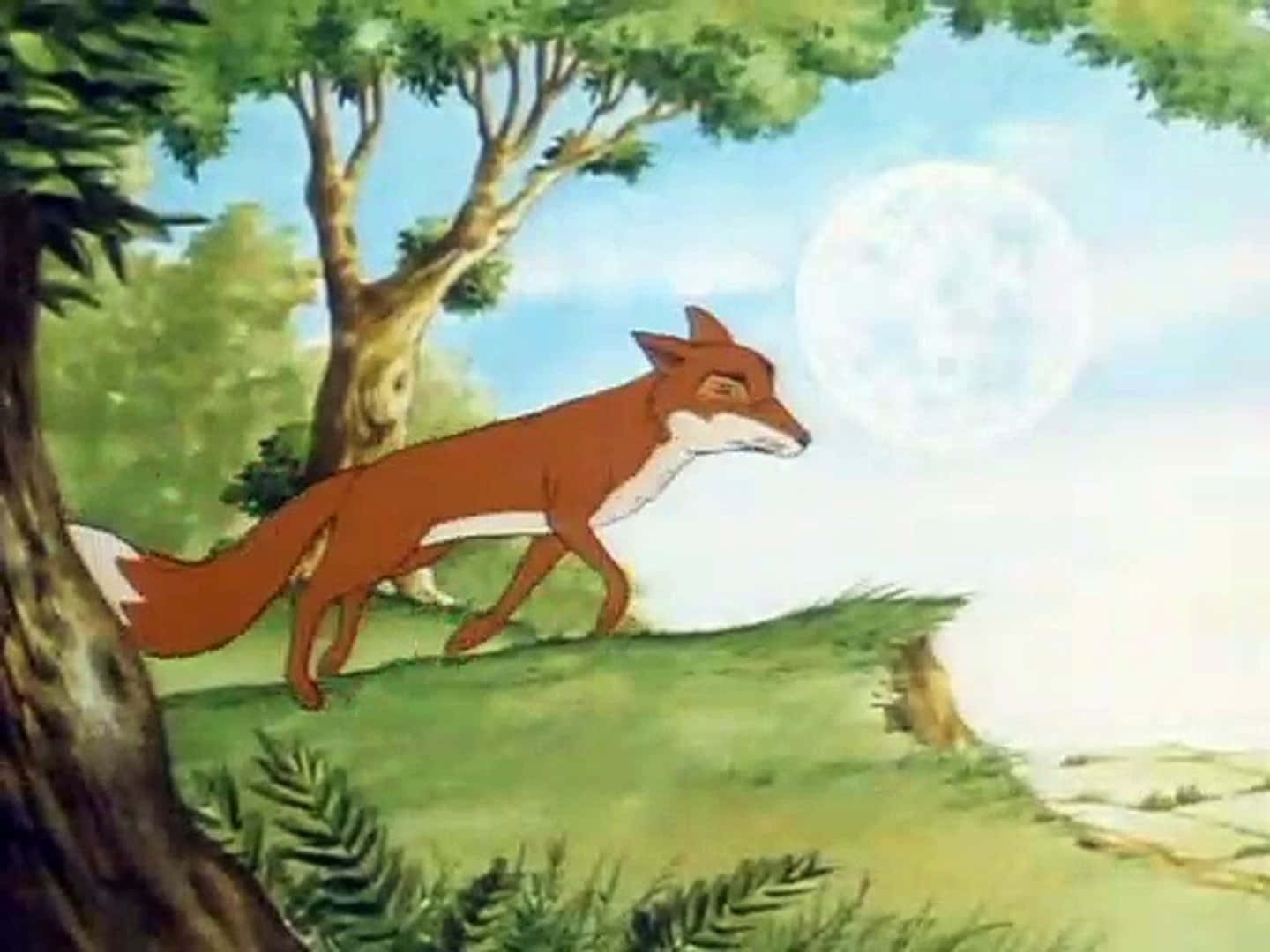 Lone Fox In The Animals Of Farthing Wood Background