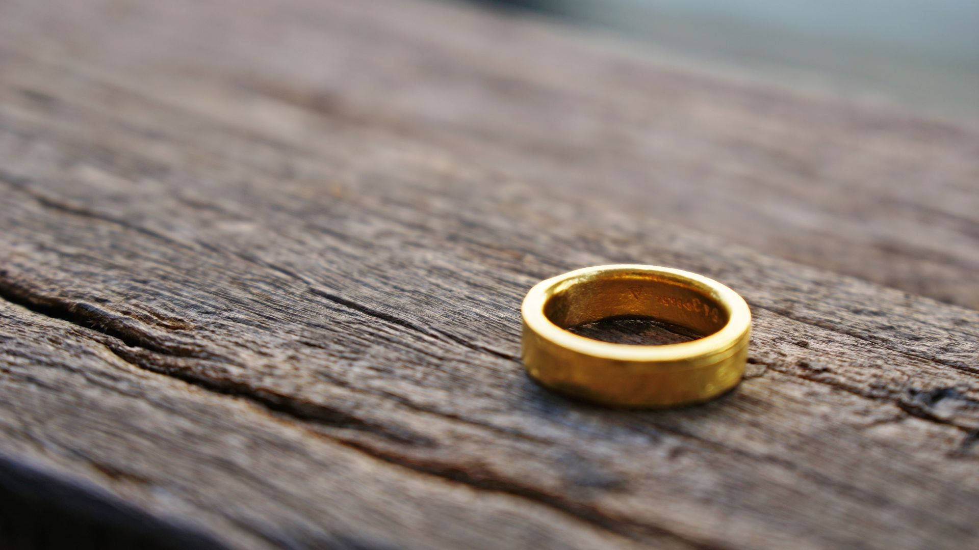 Lone Gold Ring