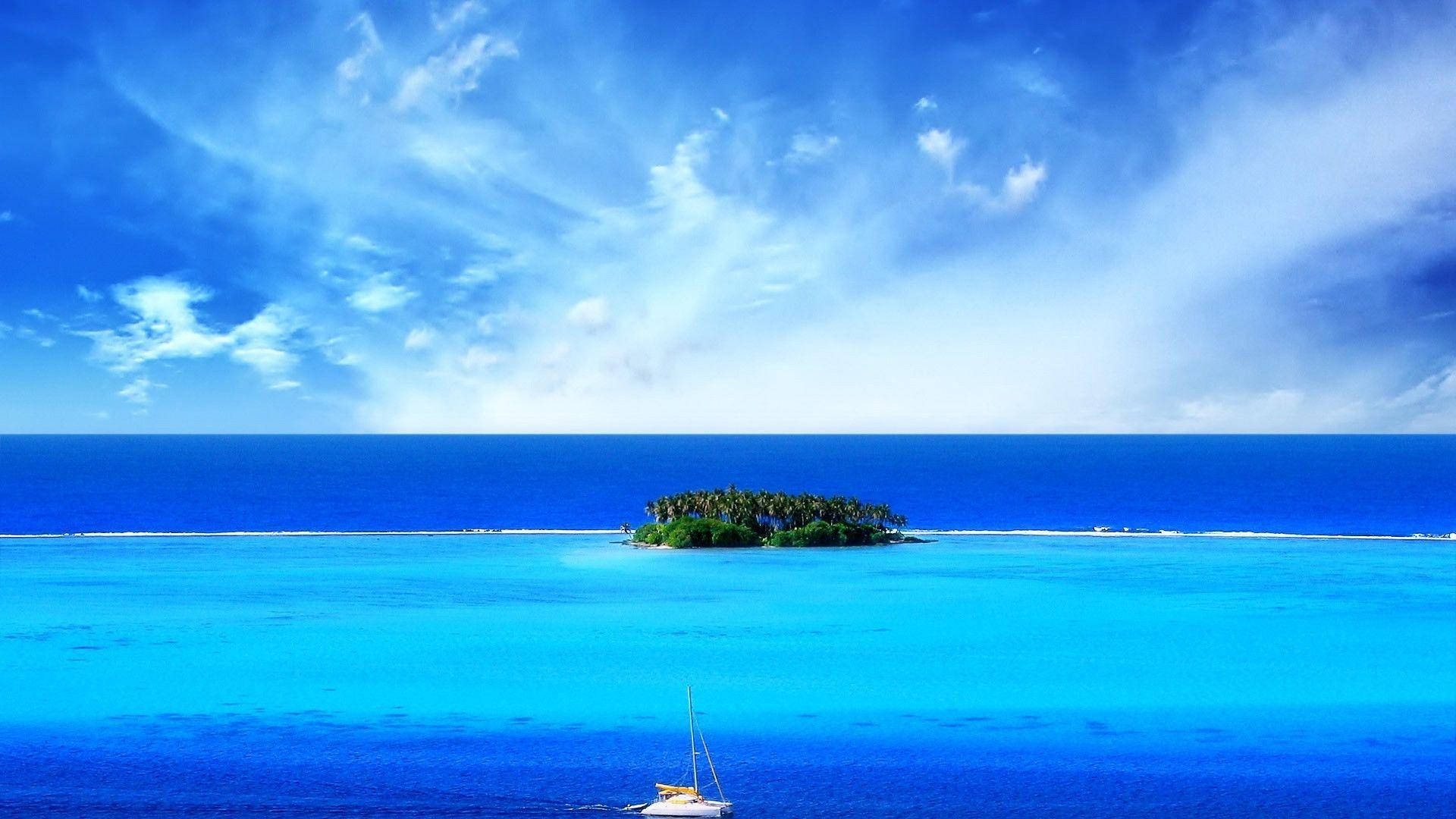 Lone Island 1920x1080 Hd Summer Background