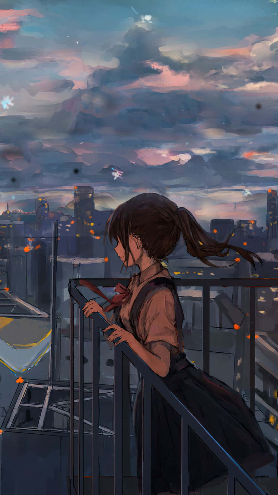 Loneliness Therapy - A Depressed Perspective From Balcony Background