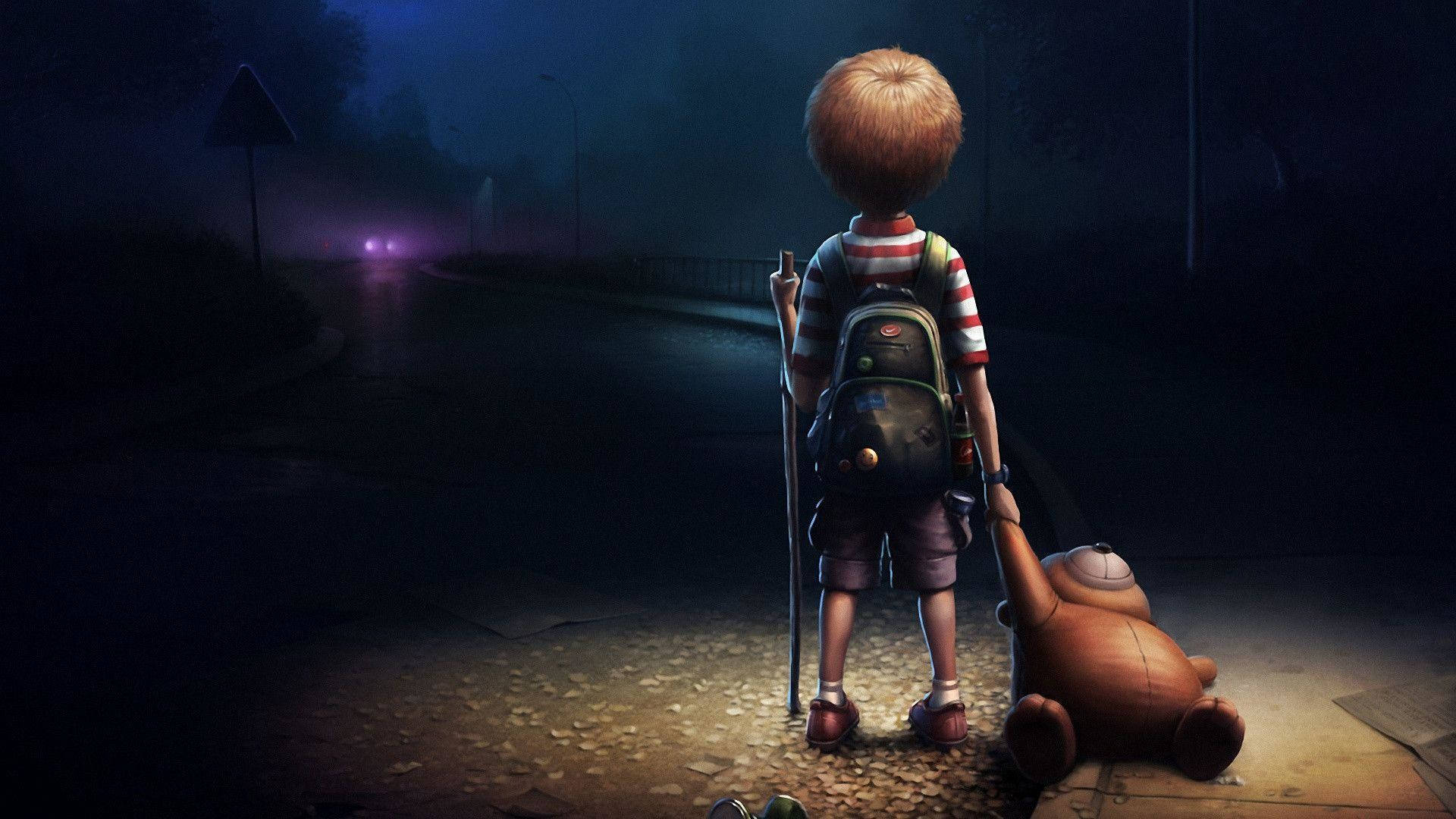 Lonely Boy Animation Background