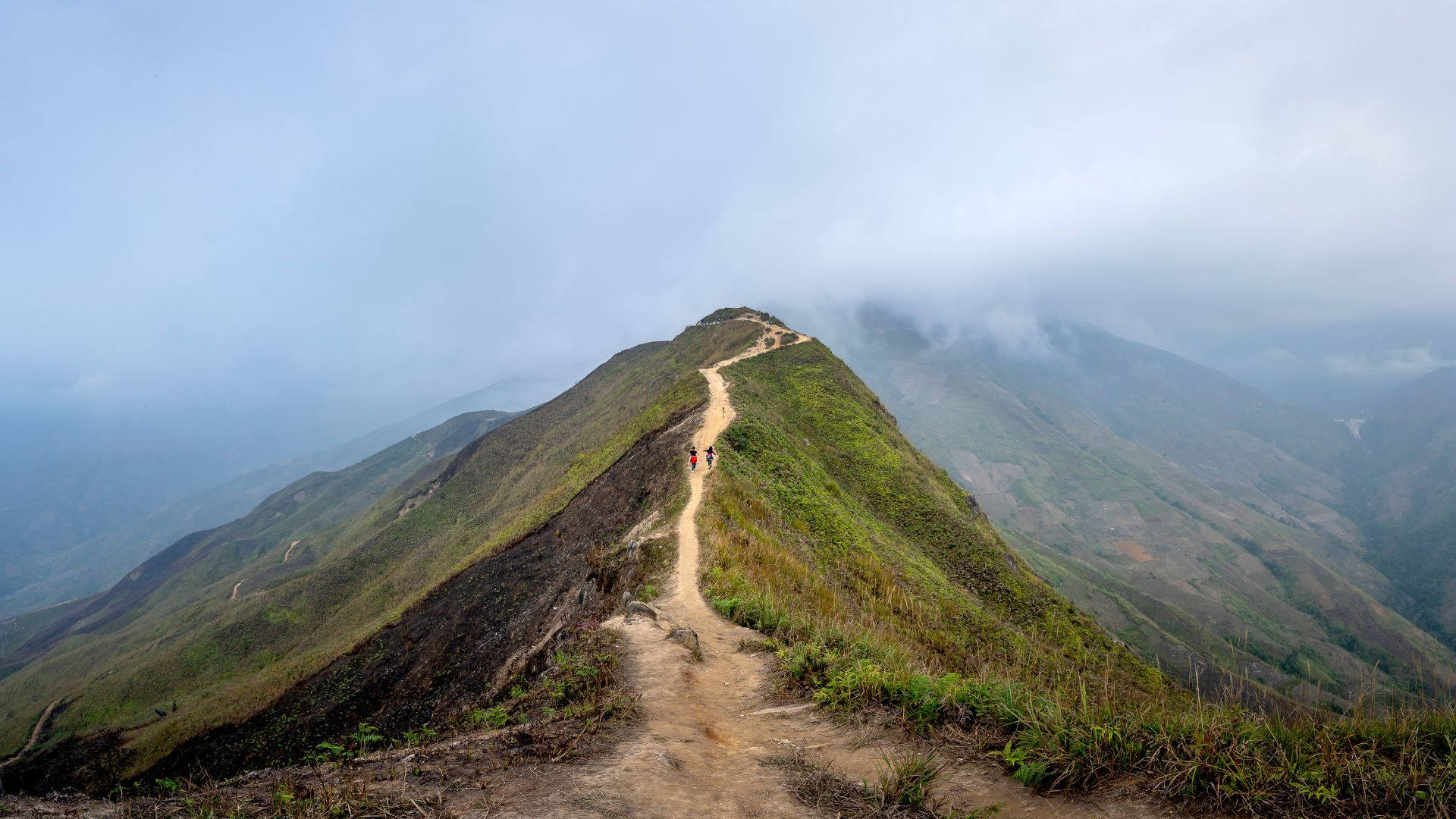 Lonely Mountain Slope Area Background