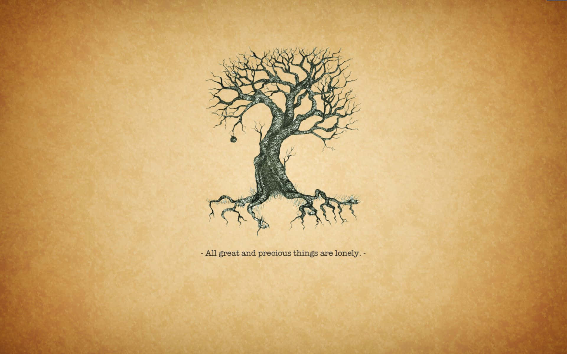 Lonely Precious Tree Quote