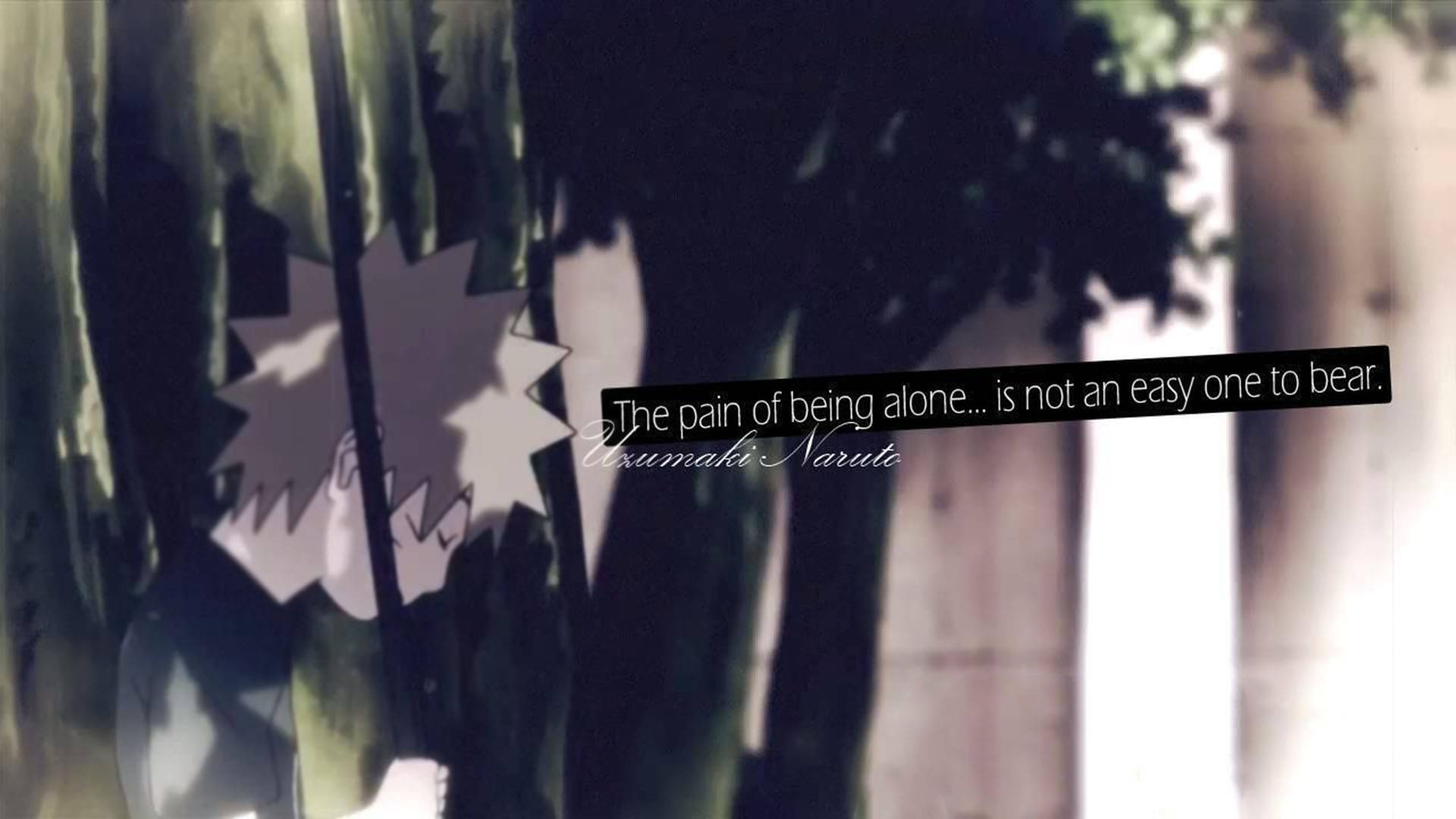 Loner Pain Quote Background
