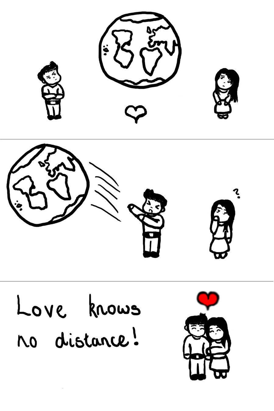 Long Distance Relationship Drawing