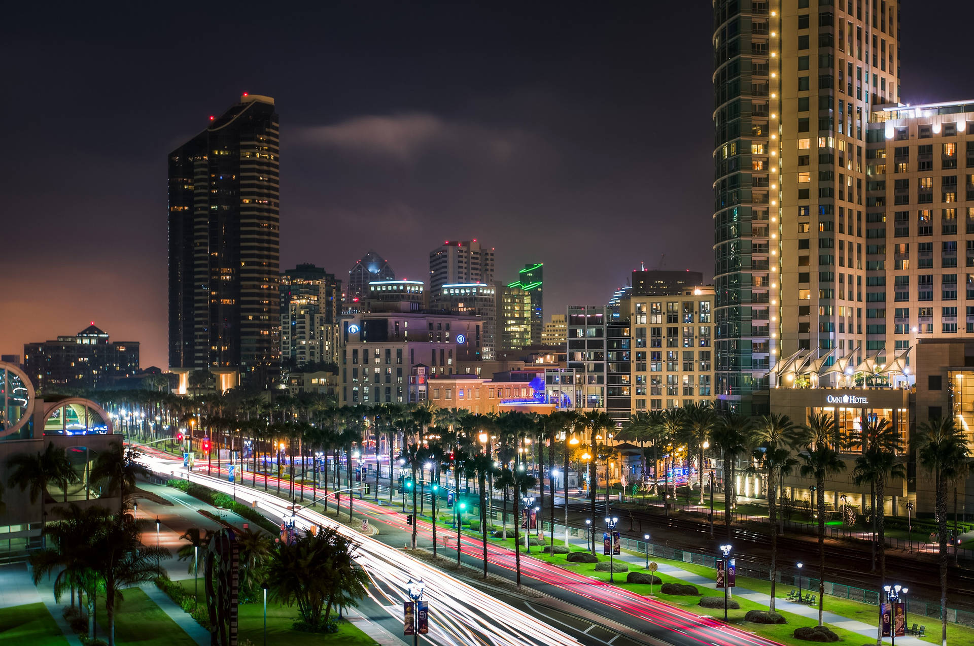 Long Exposure San Diego Urbanscape Background