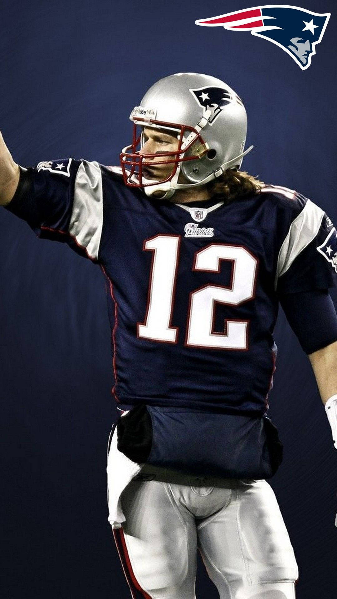 Long Hair Tom Brady Background