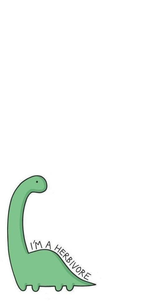 Long Necked Cartoon Dinosaur Phone Background