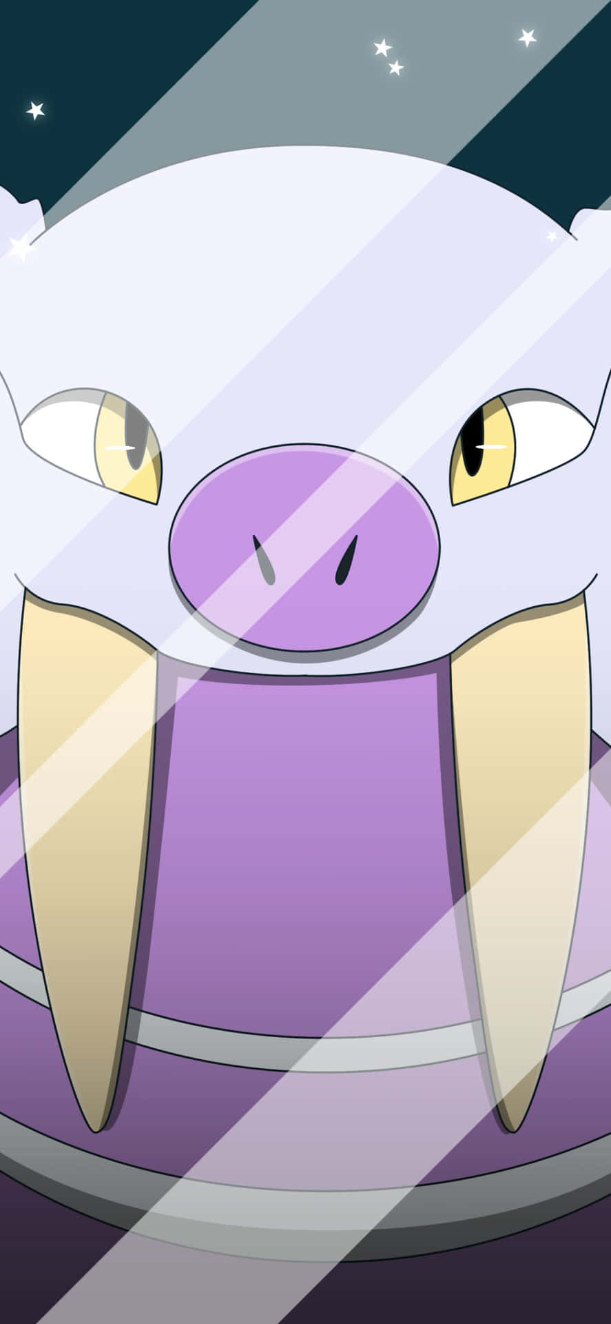 Long, Sharp Teeth Of Walrein Background
