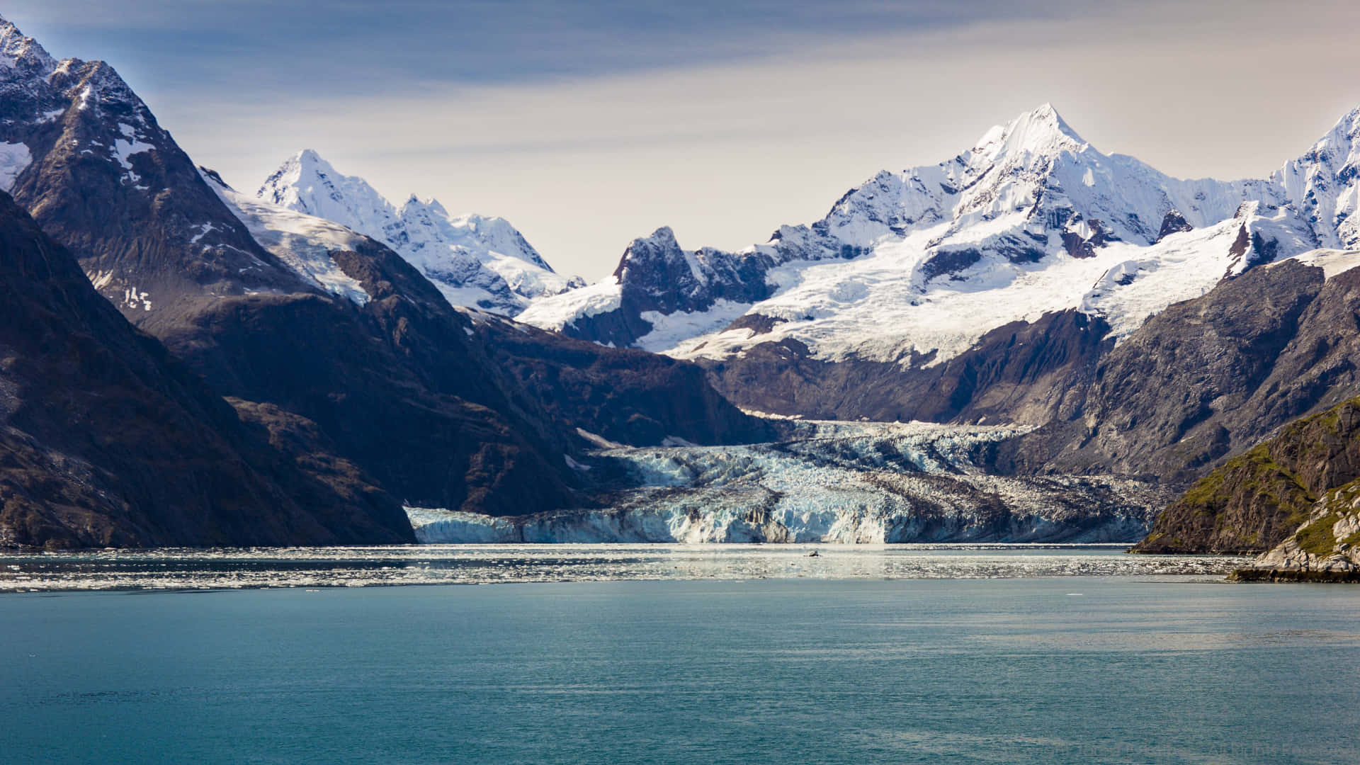 Long Shot Of Glacier Bay National Park