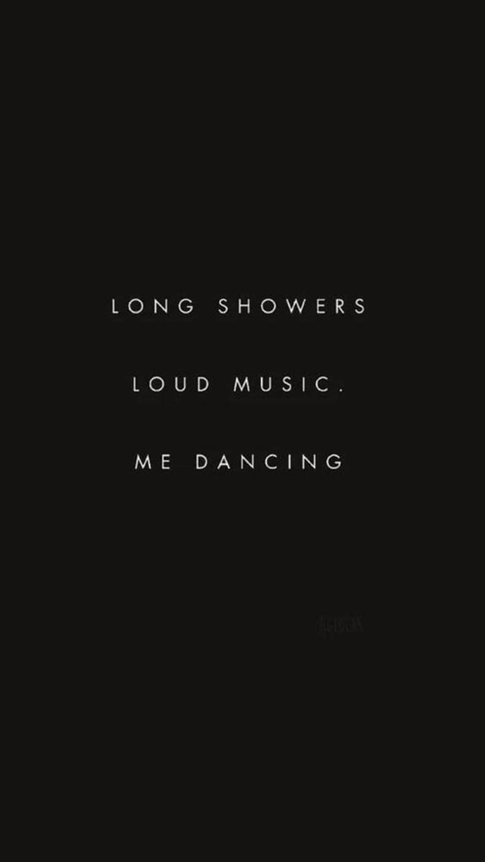 Long Showers Aesthetic Black Quotes