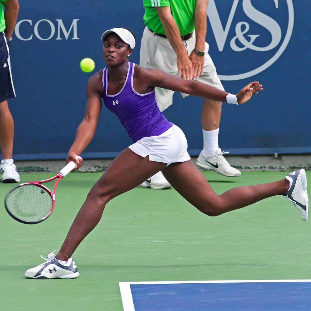 Long Strides Of Sloane Stephens Background