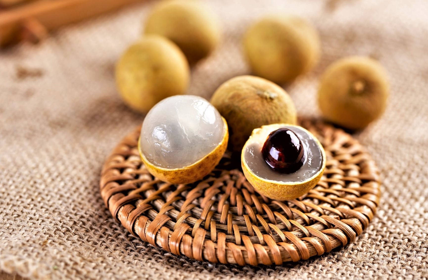 Longan Fruits On Coaster