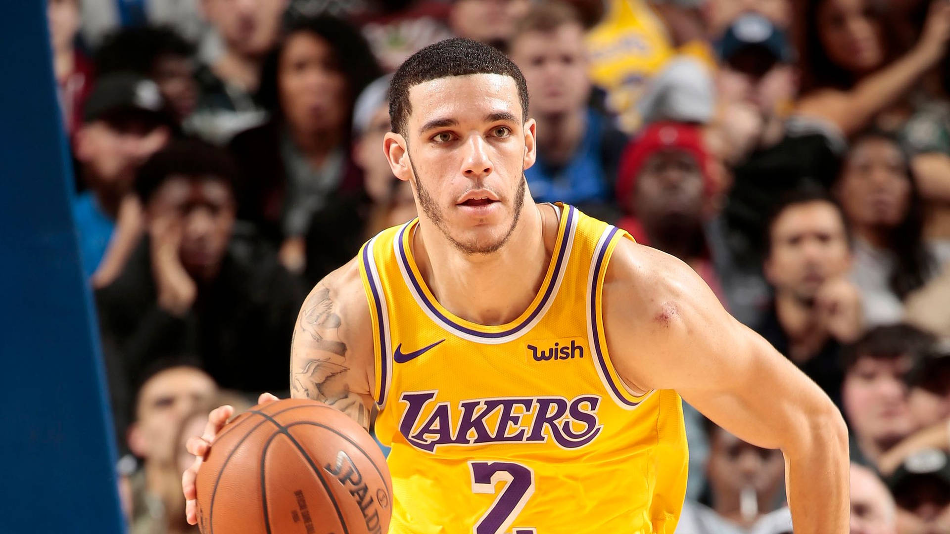 Lonzo Ball Dribble Now Background