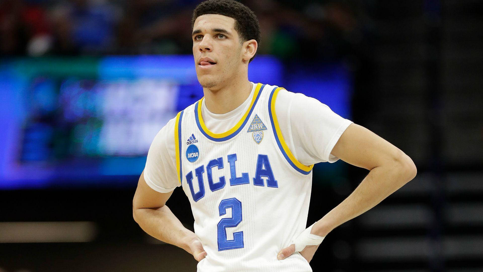 Lonzo Ball Tongue Out Background