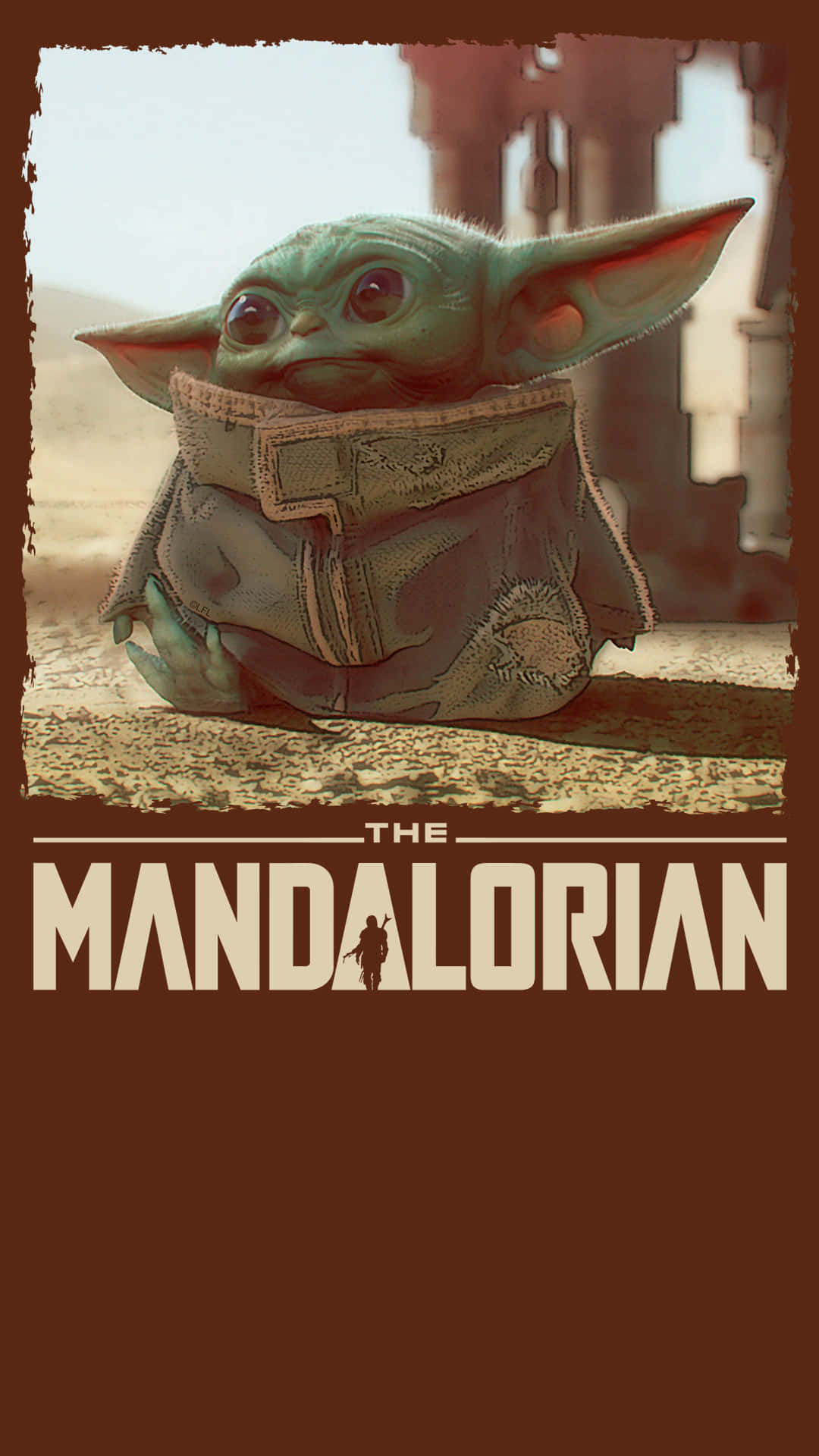 Look-alike Baby Yoda Phone Background