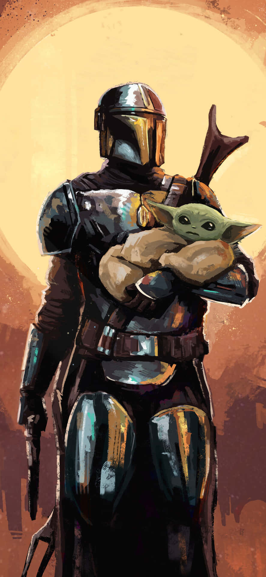 Look At This Adorable Baby Yoda Phone Case! Background