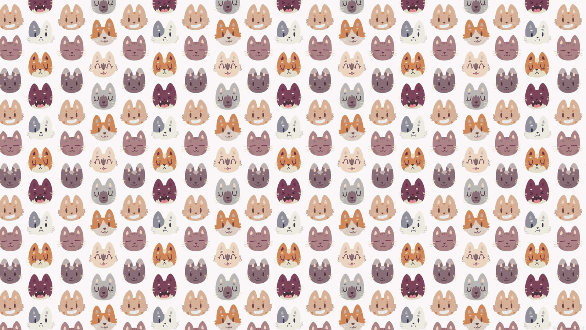 Look At This Adorable Cat Pattern. Background