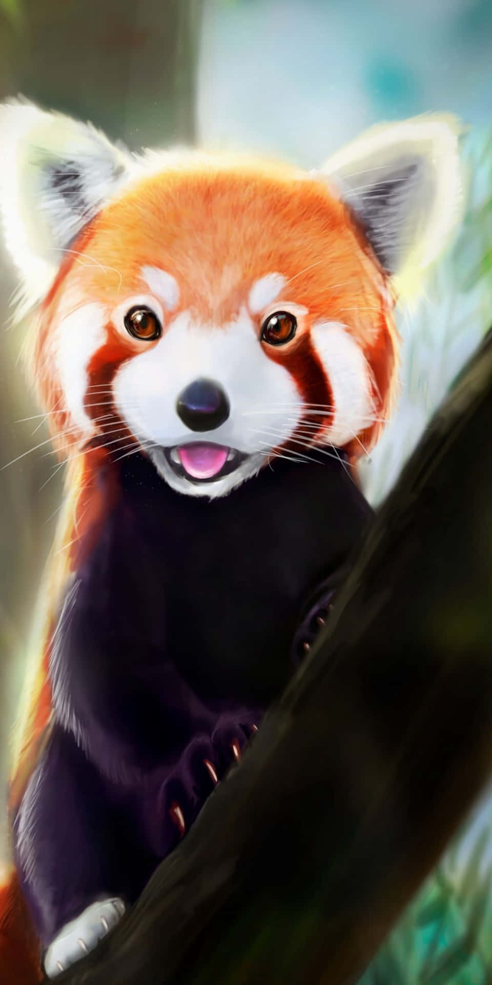 Look At This Adorable Cute Red Panda! Background