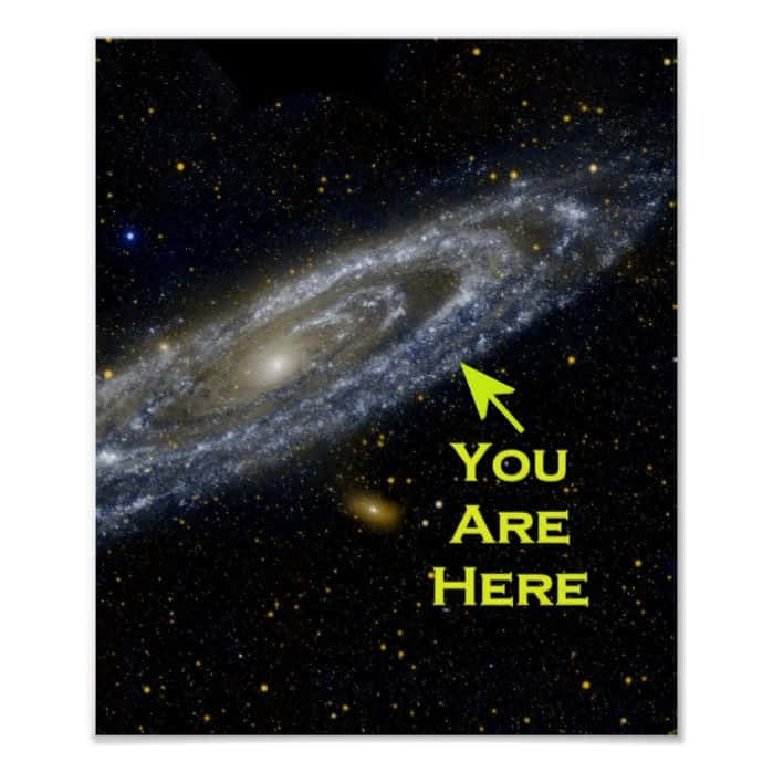 Look For The 'you Are Here' Star, And Explore The Vast Universe! Background